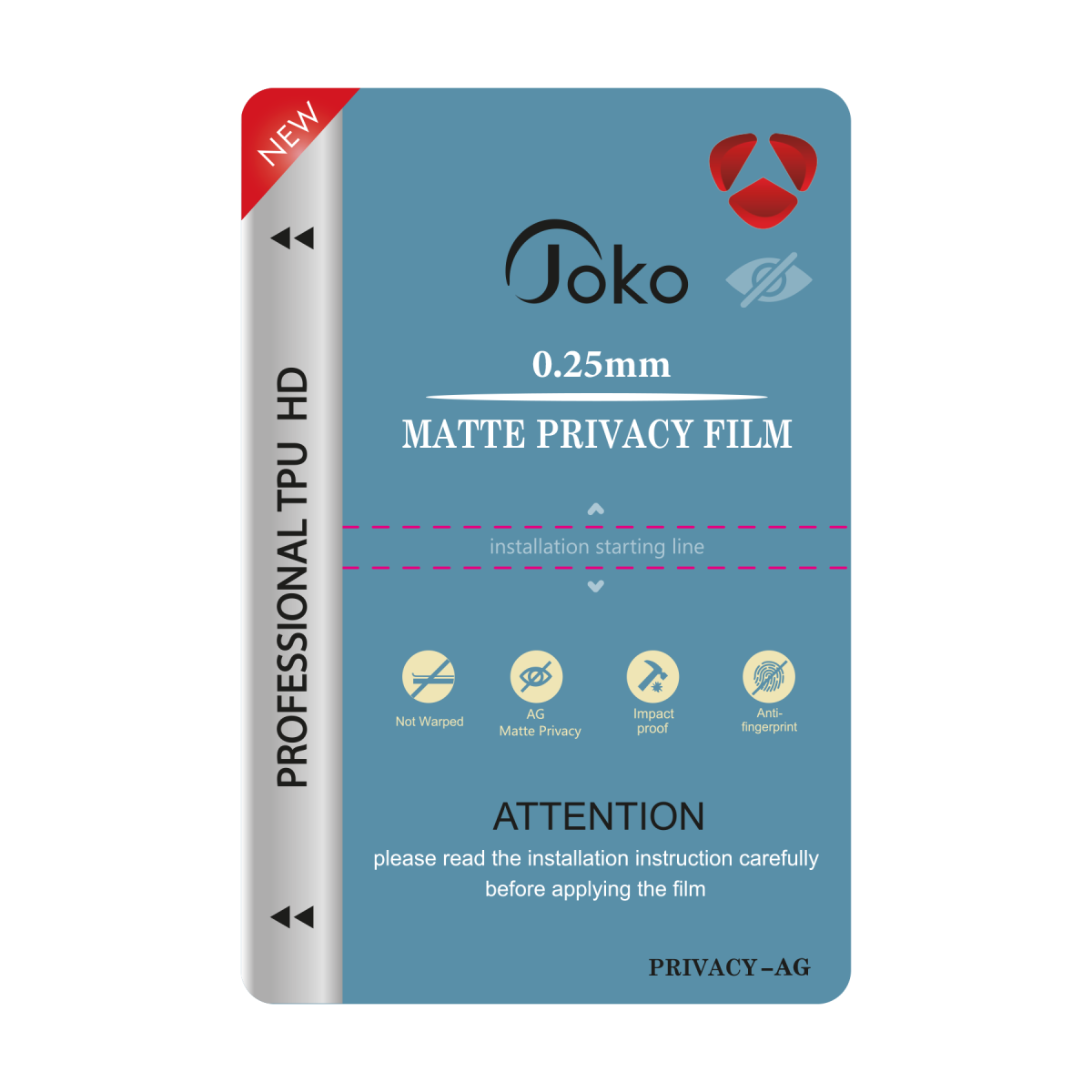 Joko TPU 0.25MM HD Makine Mat Hayalet Ekran Koruyucu — görsel 2