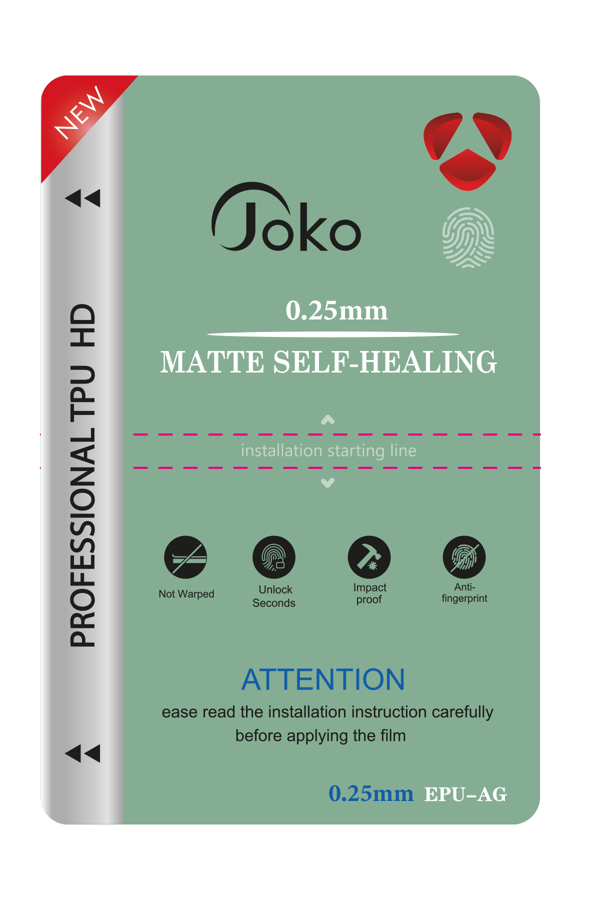 Joko TPU 0.25MM HD Makine Auto Repair Mat Ekran Koruyucu