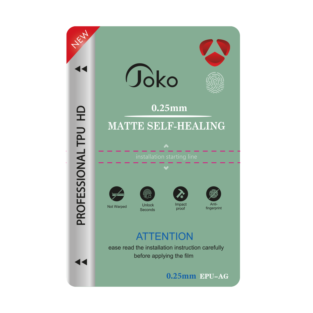 Joko TPU 0.25MM HD Makine Auto Repair Mat Ekran Koruyucu — görsel 3