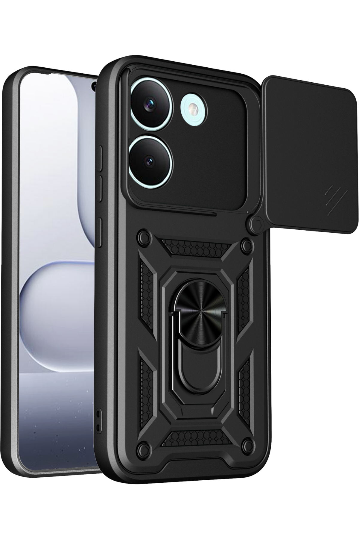 Newface Xiaomi Poco X8 Pro Pars Lens Yüzüklü Silikon - Siyah