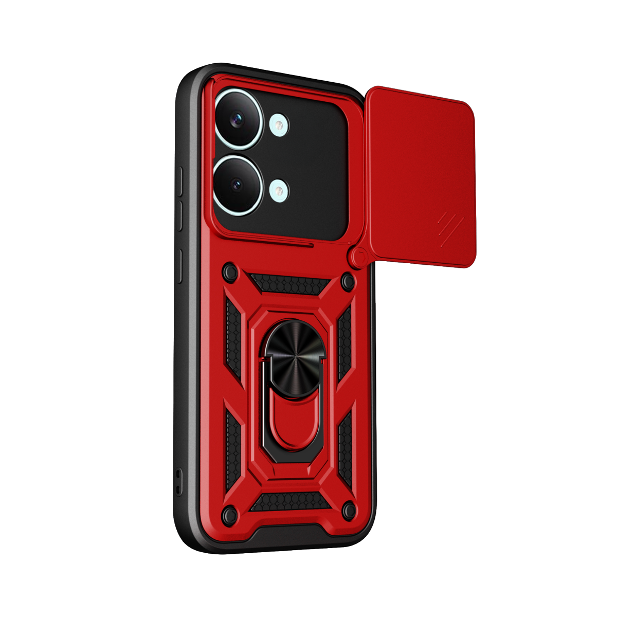 Newface Xiaomi Poco X8 Pro Max Pars Lens Yüzüklü Silikon - Kırmızı — görsel 9