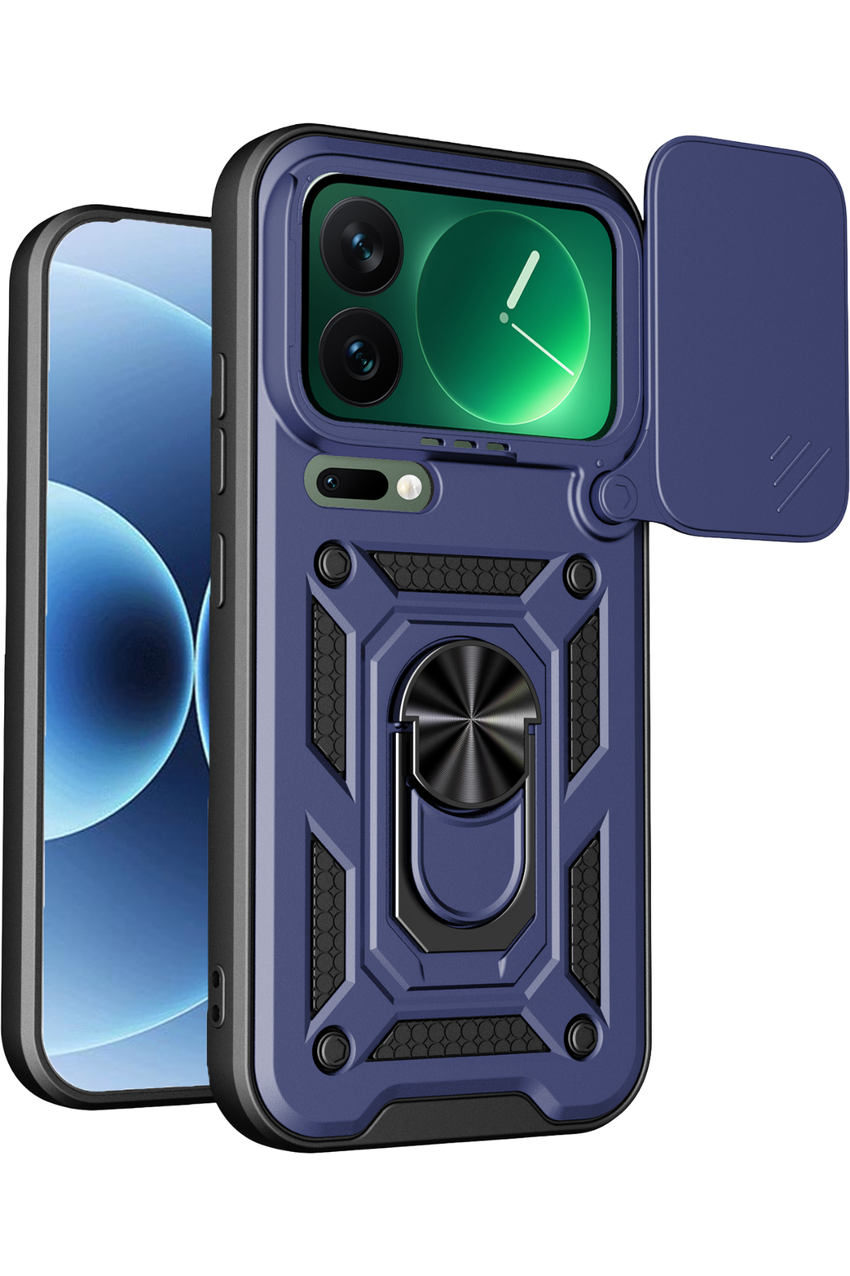 Newface Xiaomi Mi 17 Pro Pars Lens Yüzüklü Silikon - Lacivert