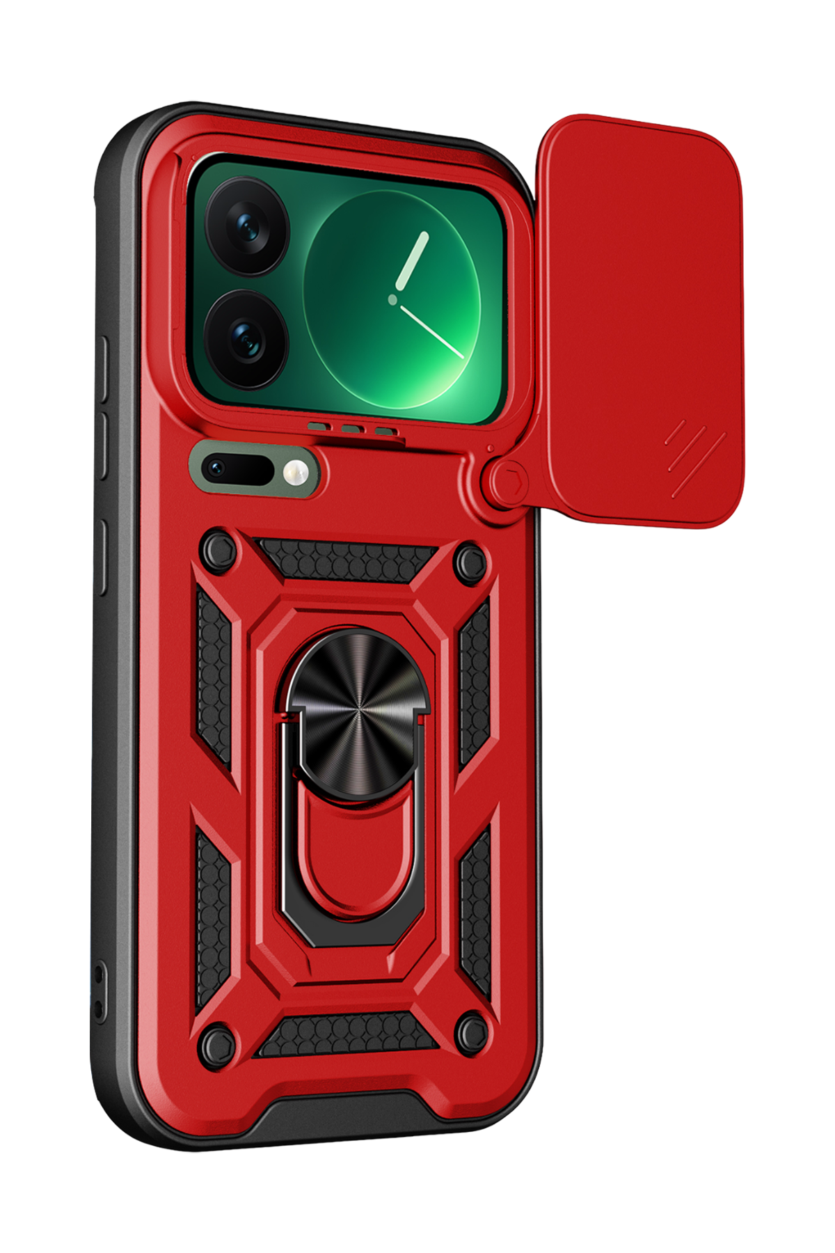 Newface Xiaomi Mi 17 Pro Max Pars Lens Yüzüklü Silikon - Kırmızı — görsel 2