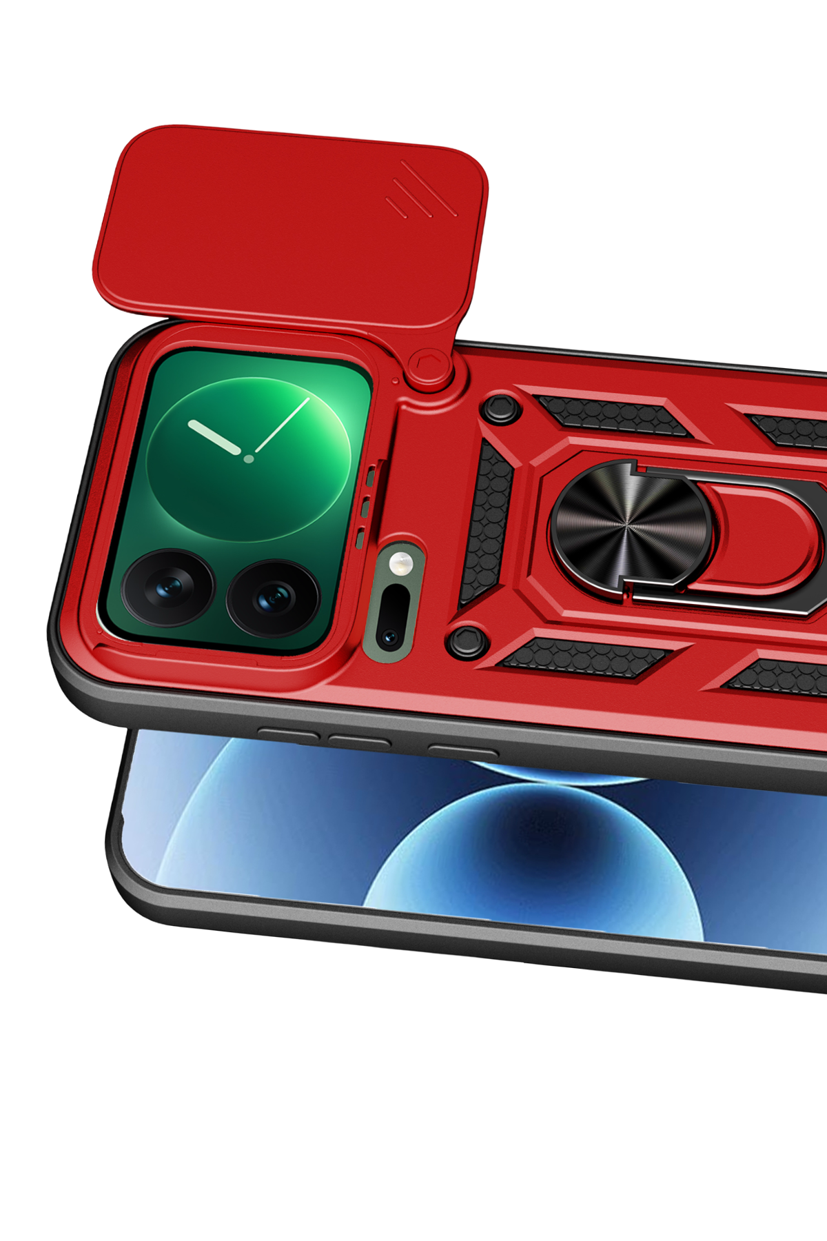 Newface Xiaomi Mi 17 Pro Max Pars Lens Yüzüklü Silikon - Kırmızı — görsel 3