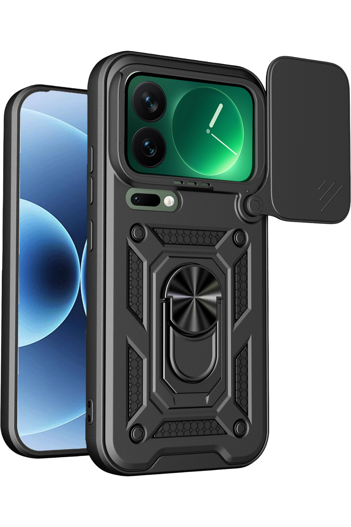 Newface Xiaomi Mi 17 Pro Max Pars Lens Yüzüklü Silikon - Siyah