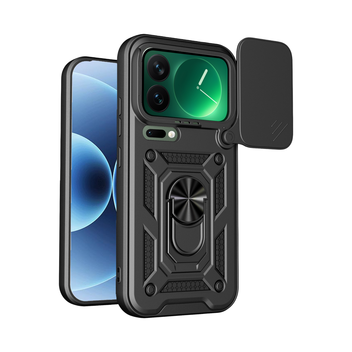 Newface Xiaomi Mi 17 Pro Max Pars Lens Yüzüklü Silikon - Siyah