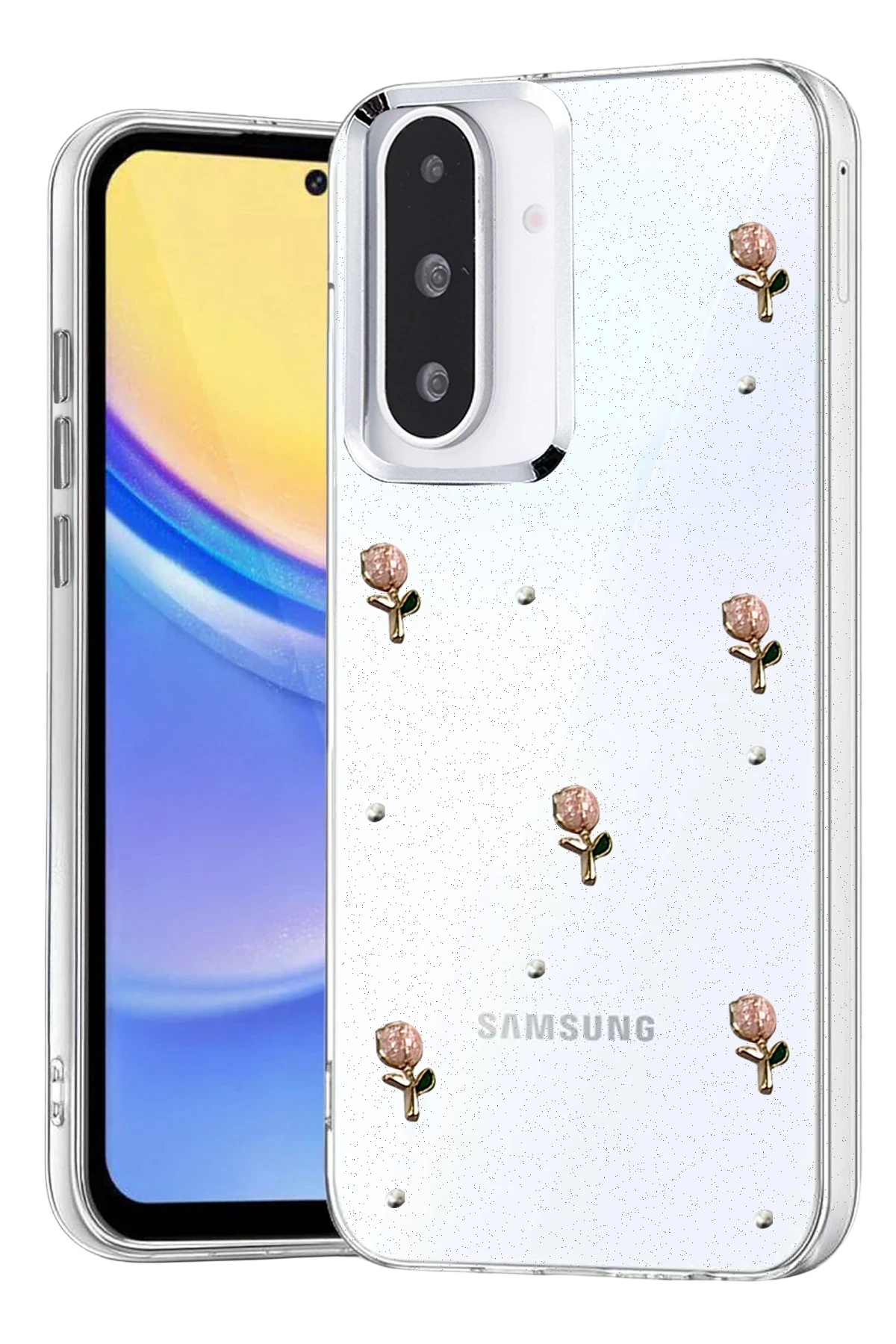 Newface Samsung Galaxy A27 5G Fiyonk Desenli Kapak - Desen 6