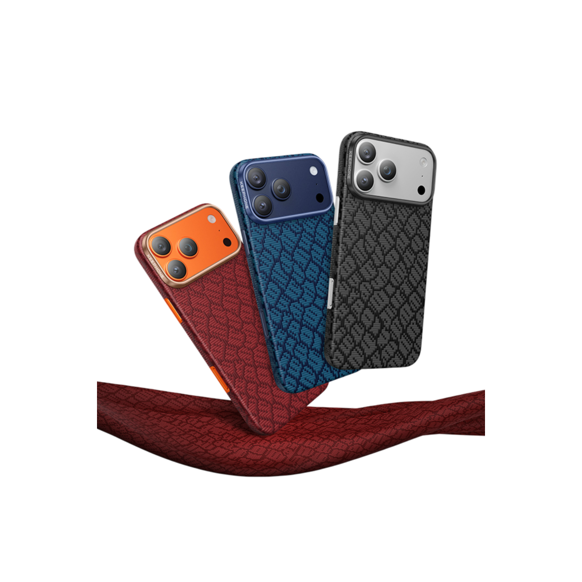 Keephone Apple iPhone 17 Pro Drakon Aramid Magsafe Kapak - Siyah