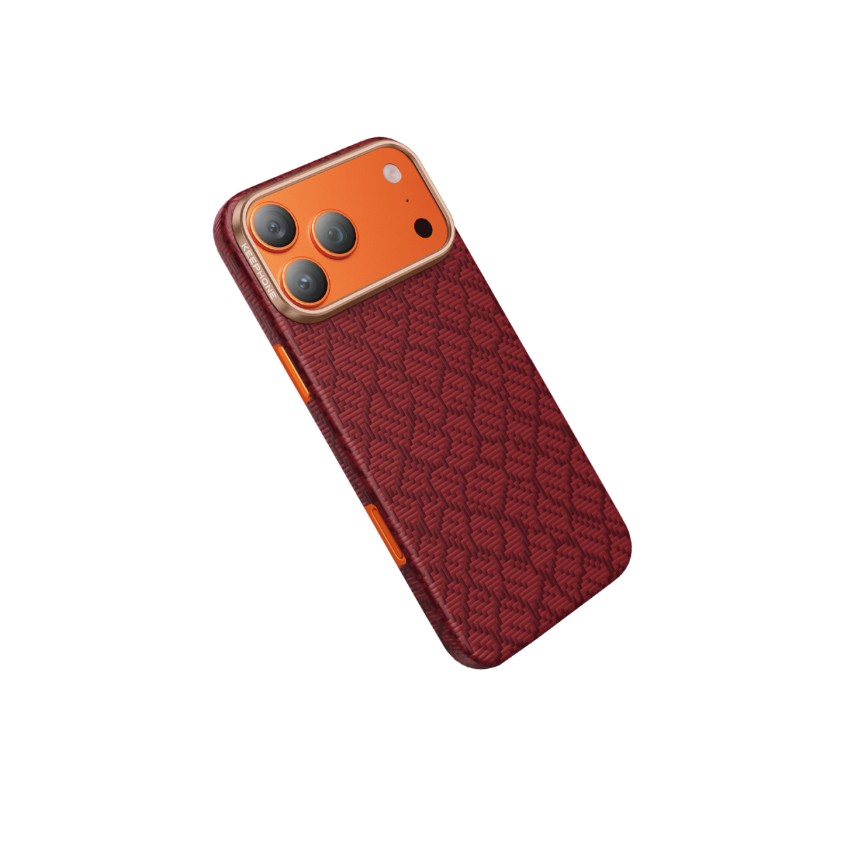 Keephone Apple iPhone 17 Pro Drakon Aramid Magsafe Kapak - Kırmızı