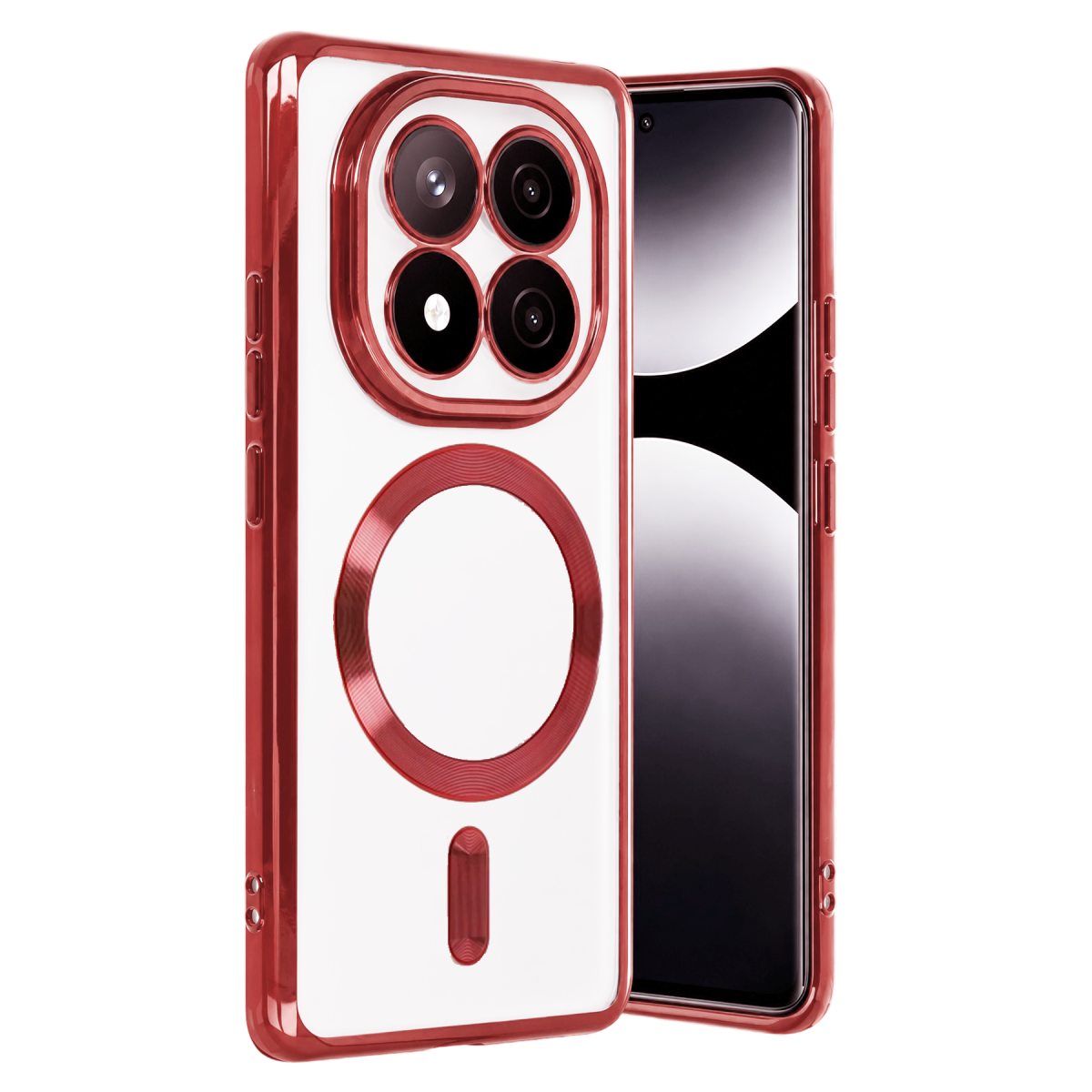 Xiaomi Redmi Note 15 Pro 5G Kross Magneticsafe Kapak - Kırmızı