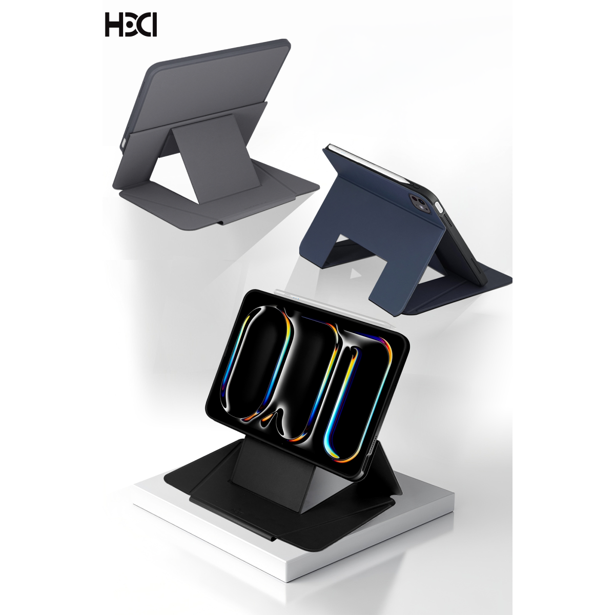 HDD Apple iPad Air 13 (2025) HTL-27 Onyx Tablet Kılıfı - Gri