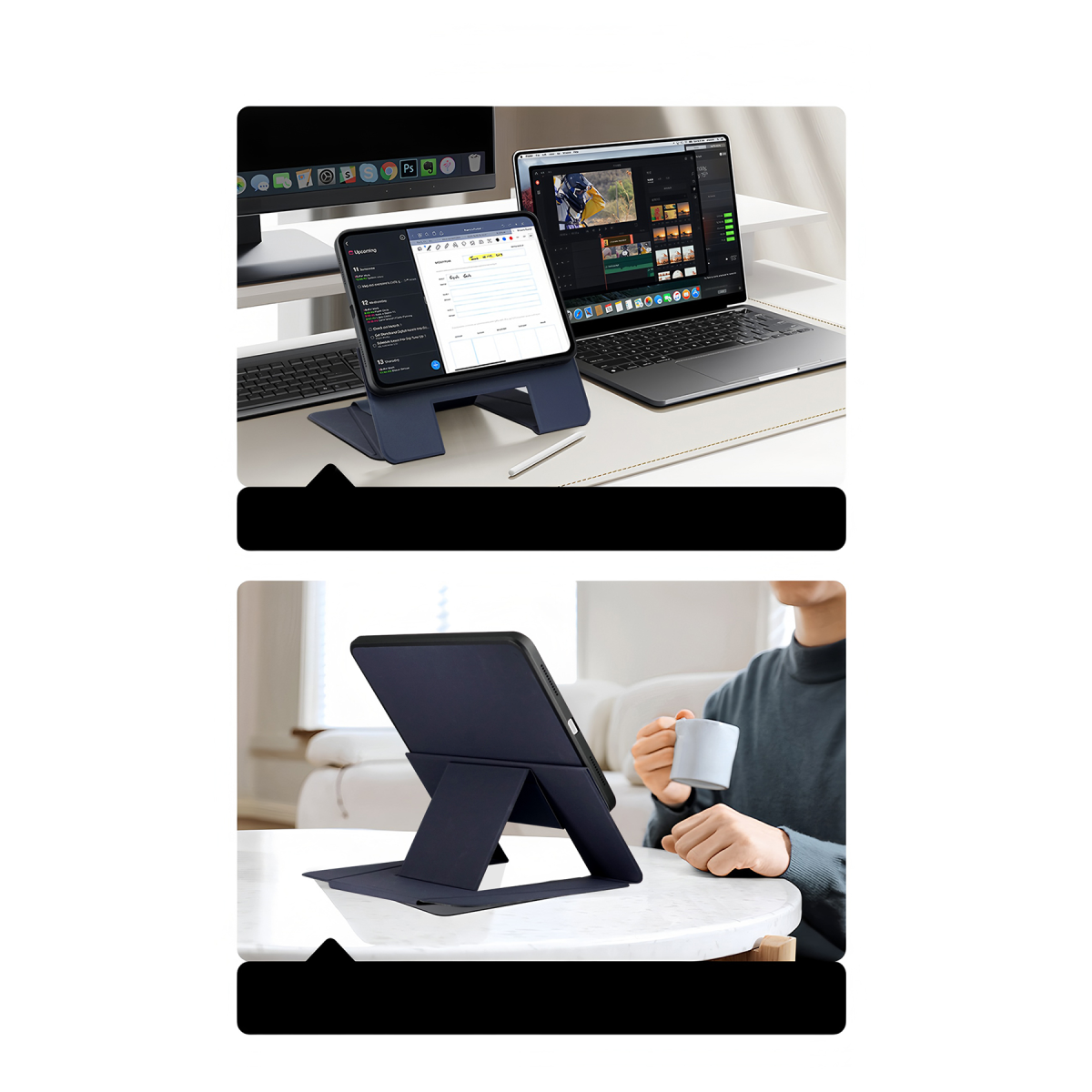 HDD Apple iPad Air 13 (2025) HTL-27 Onyx Tablet Kılıfı - Gri
