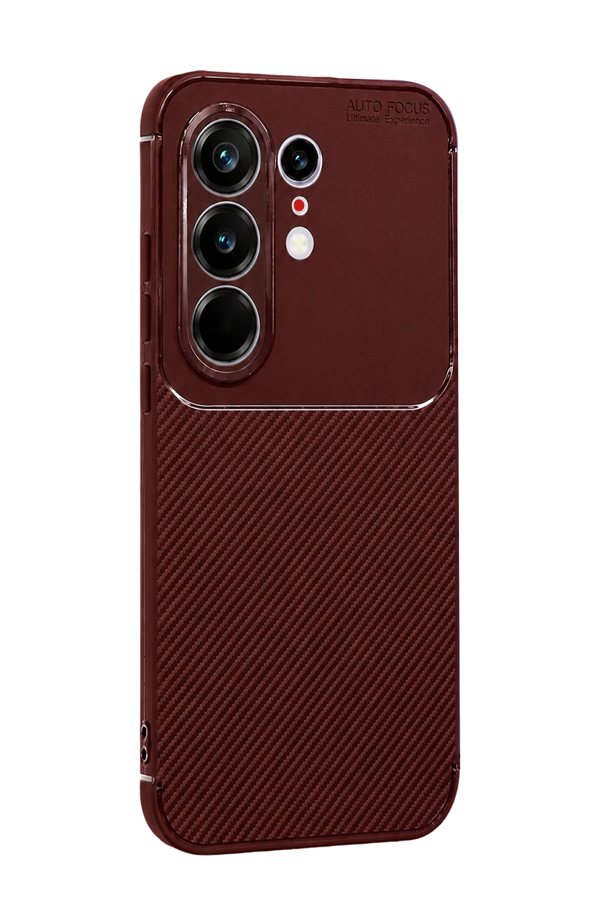 Newface Tecno Camon 50 Pro 5G Auto Focus Karbon Kapak - Bordo — görsel 3