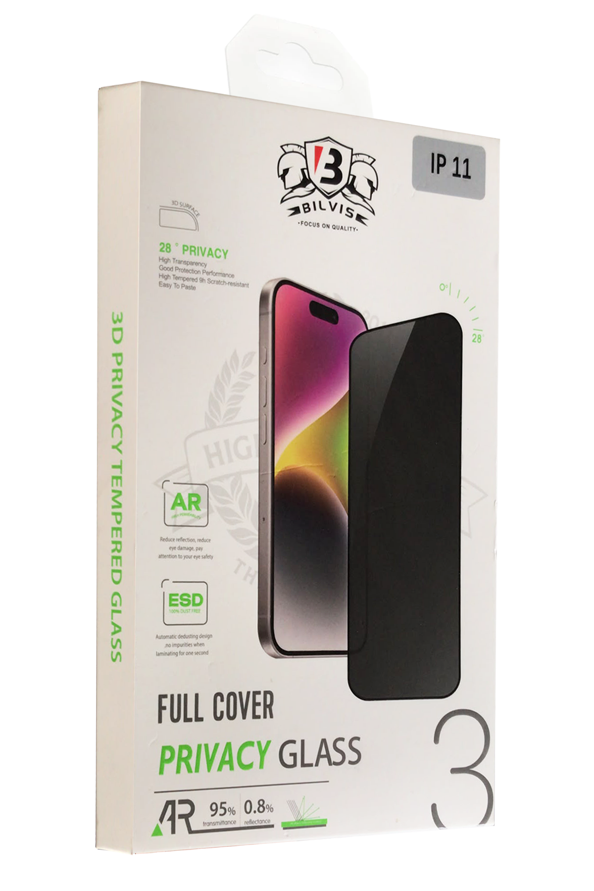 Newface Apple iPhone 11 Bilvis 3D Hayalet Cam Ekran Koruyucu