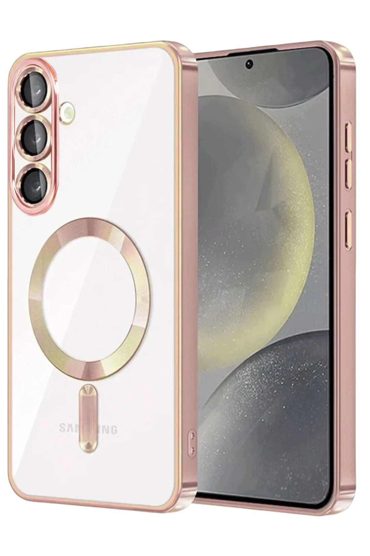 Newface Samsung Galaxy S25 FE Kross Magneticsafe Kapak - Rose