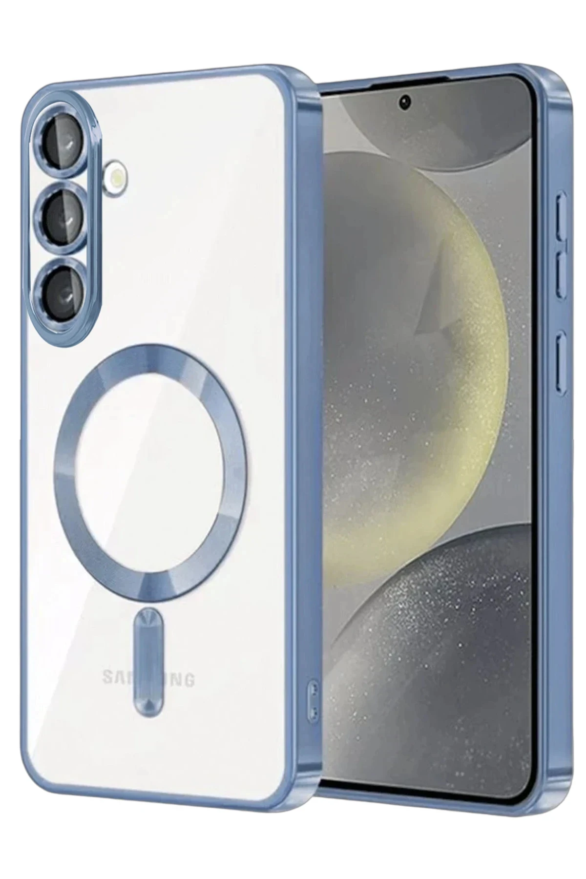 Newface Samsung Galaxy S25 FE Kross Magneticsafe Kapak - Sierra Blue