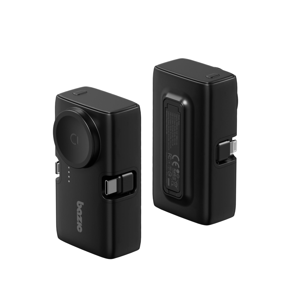 Energea x Bazic GoPower Koda 5000mAh 3in1 Lightning ve Apple Watch Destekli Katlanabilir Powerbank - Siyah