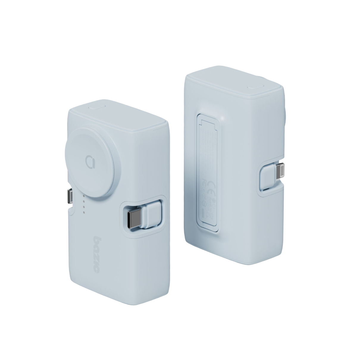 Energea x Bazic GoPower Koda 5000mAh 3in1 Lightning ve Apple Watch Destekli Katlanabilir Powerbank - Mavi