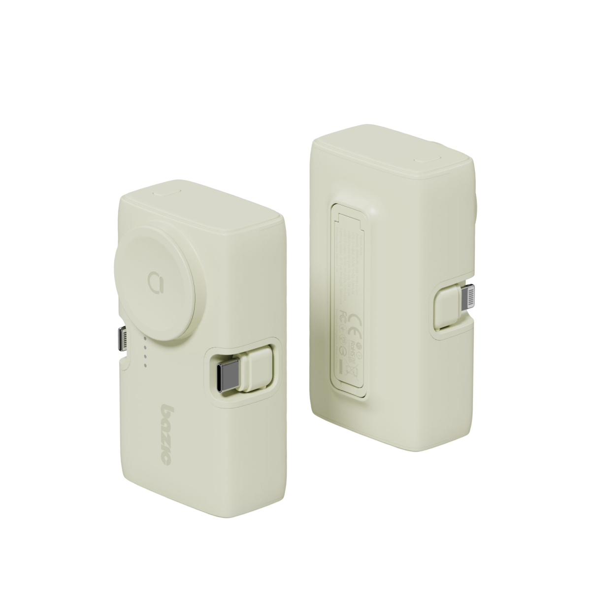 Energea x Bazic GoPower Koda 5000mAh 3in1 Lightning ve Apple Watch Destekli Katlanabilir Powerbank - Yeşil