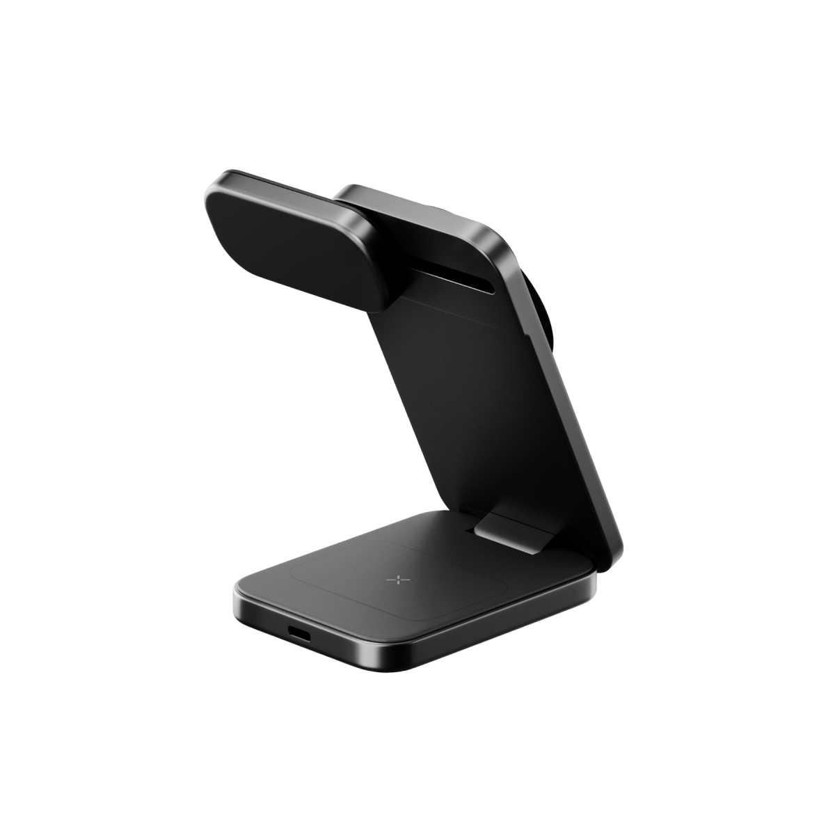Energea MagTrio 2 3in1 Katlanabilir 25W Telefon Saat Airpods Masaüstü Hızlı Şarj Standı - Siyah