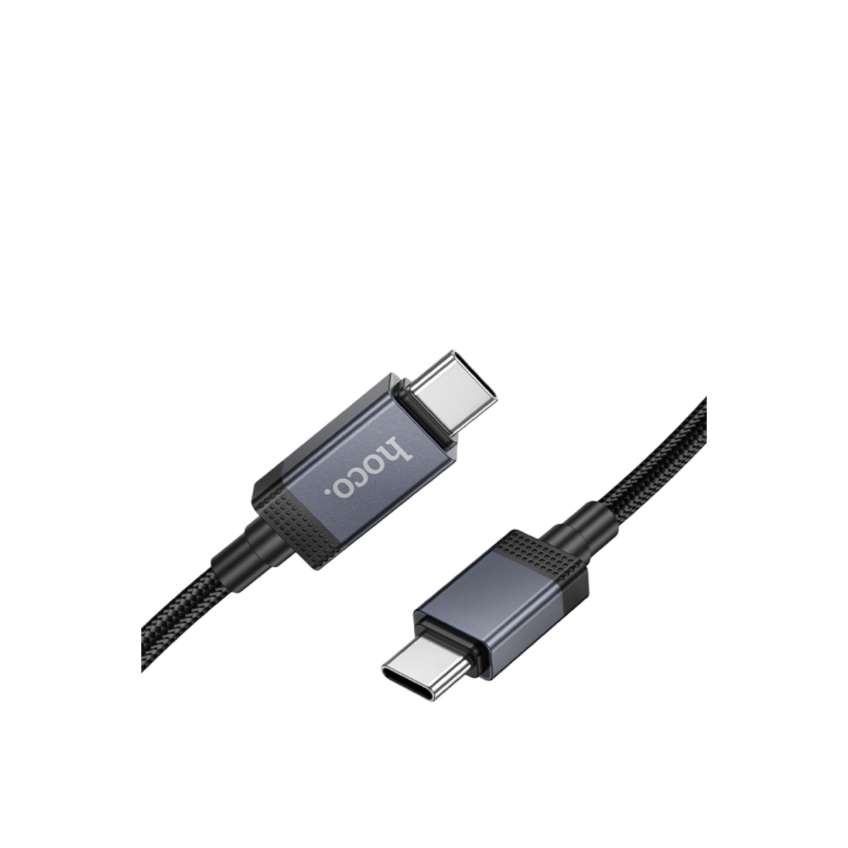 Hoco. X118 1M 60W Dijital Ekranlı Type-C to Type-C Hızlı Şarj Data Kablosu - Siyah