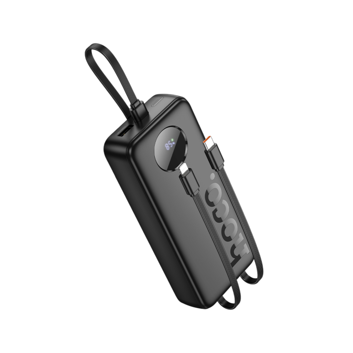 Hoco. J132A Sabio 20.000mAh PD20W Dahili 3 Kablolu Hızlı Şarj Powerbank - Siyah