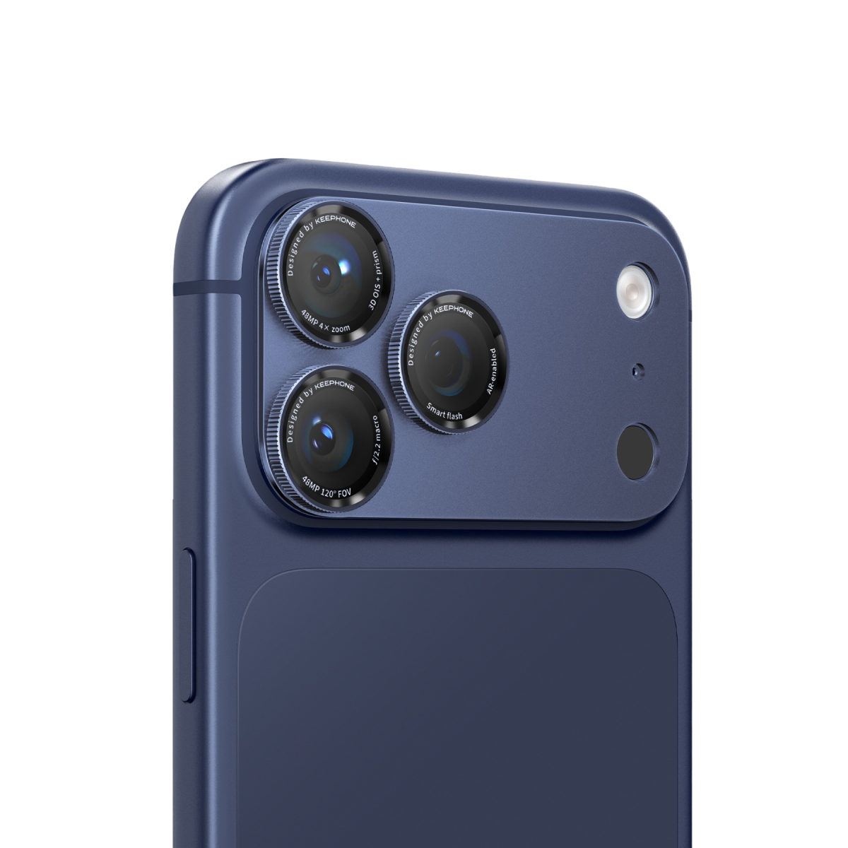 Keephone Apple iPhone 17 Pro Max Axion Kamera Lens Koruyucu - Lacivert