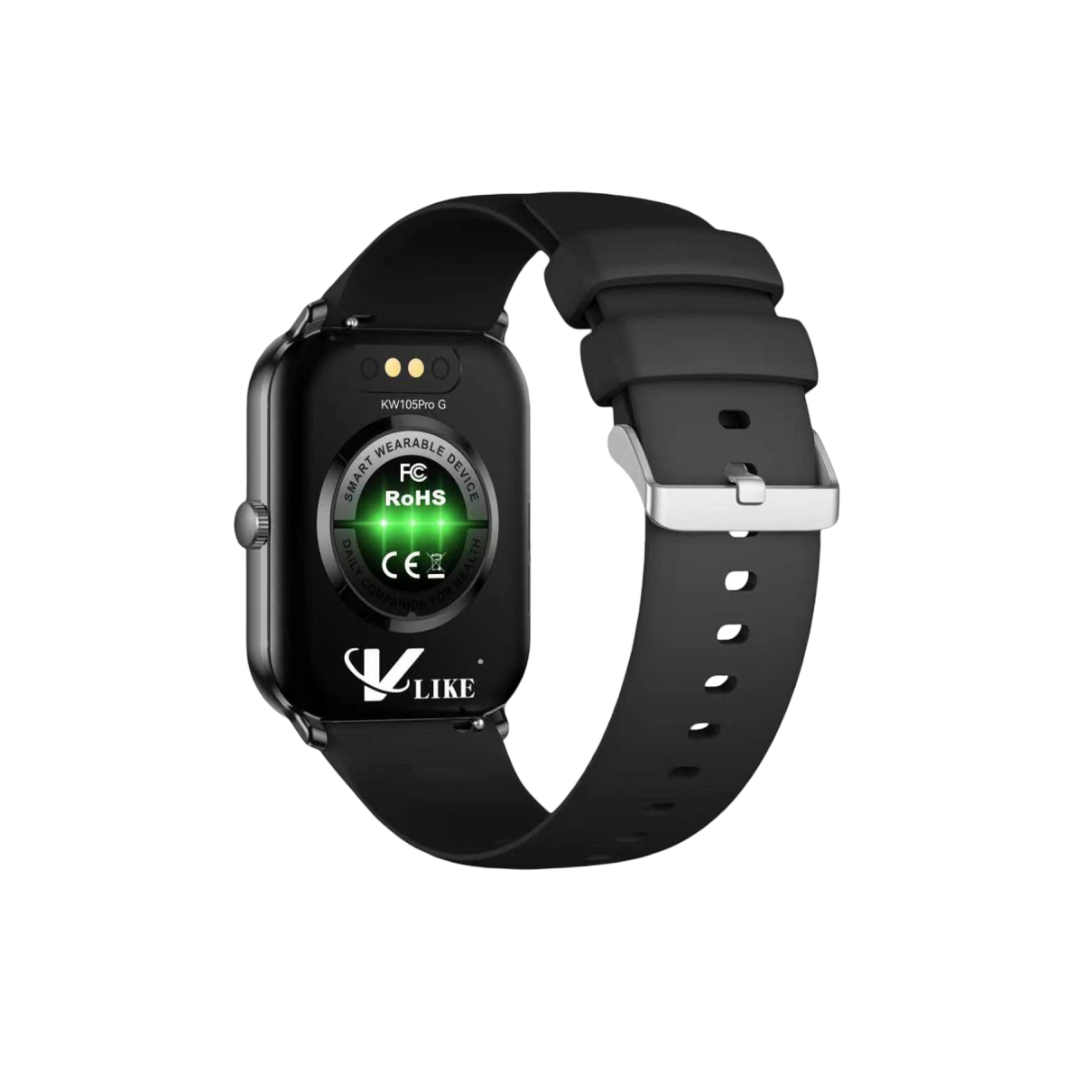 Vlike KW105 Pro G Amoled Ekranlı IP68 Su Geçirmez Sağlık Takip Özellikli Akıllı Saat - Siyah — görsel 7