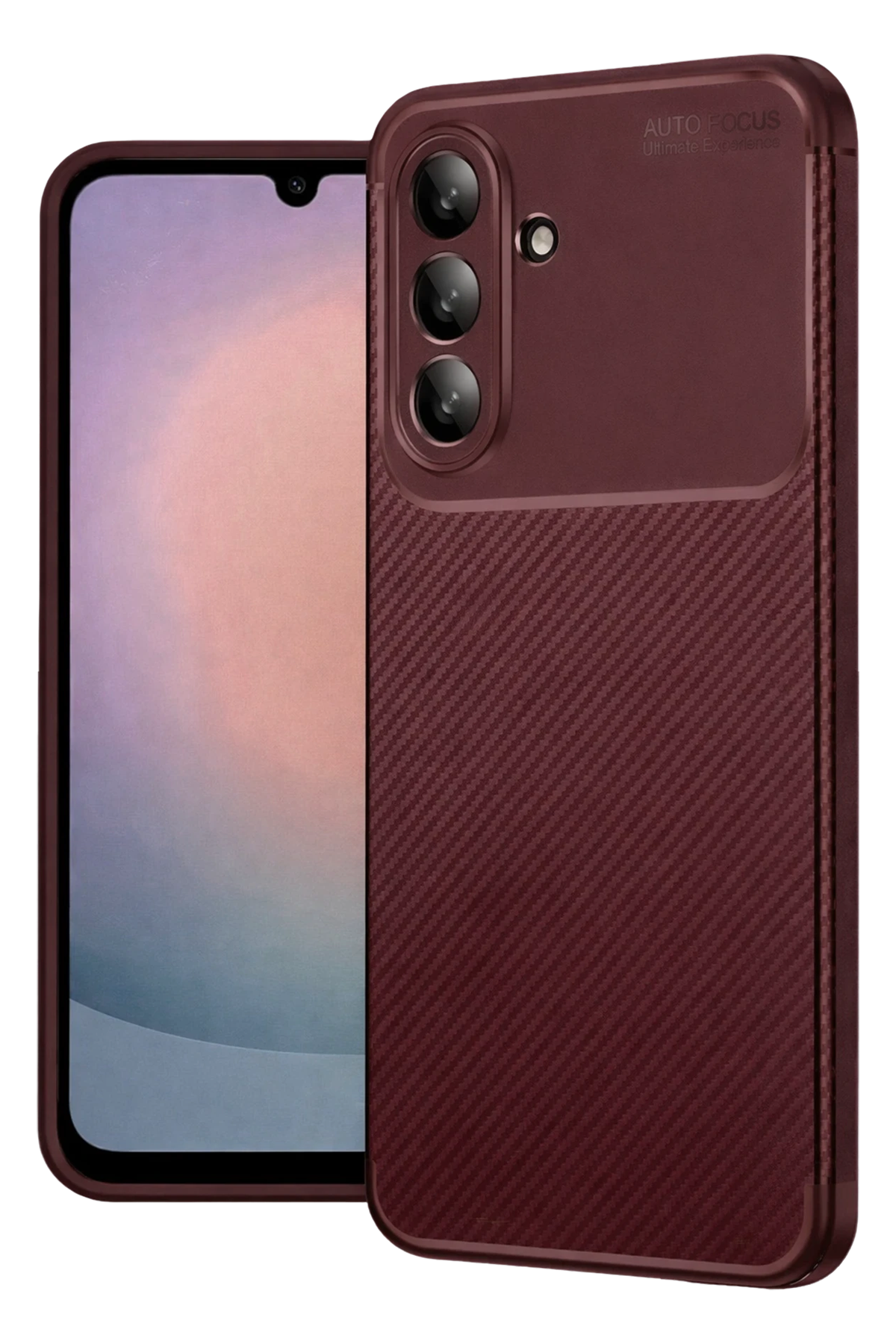 Newface Samsung Galaxy A27 5G Auto Focus Karbon Kapak - Bordo
