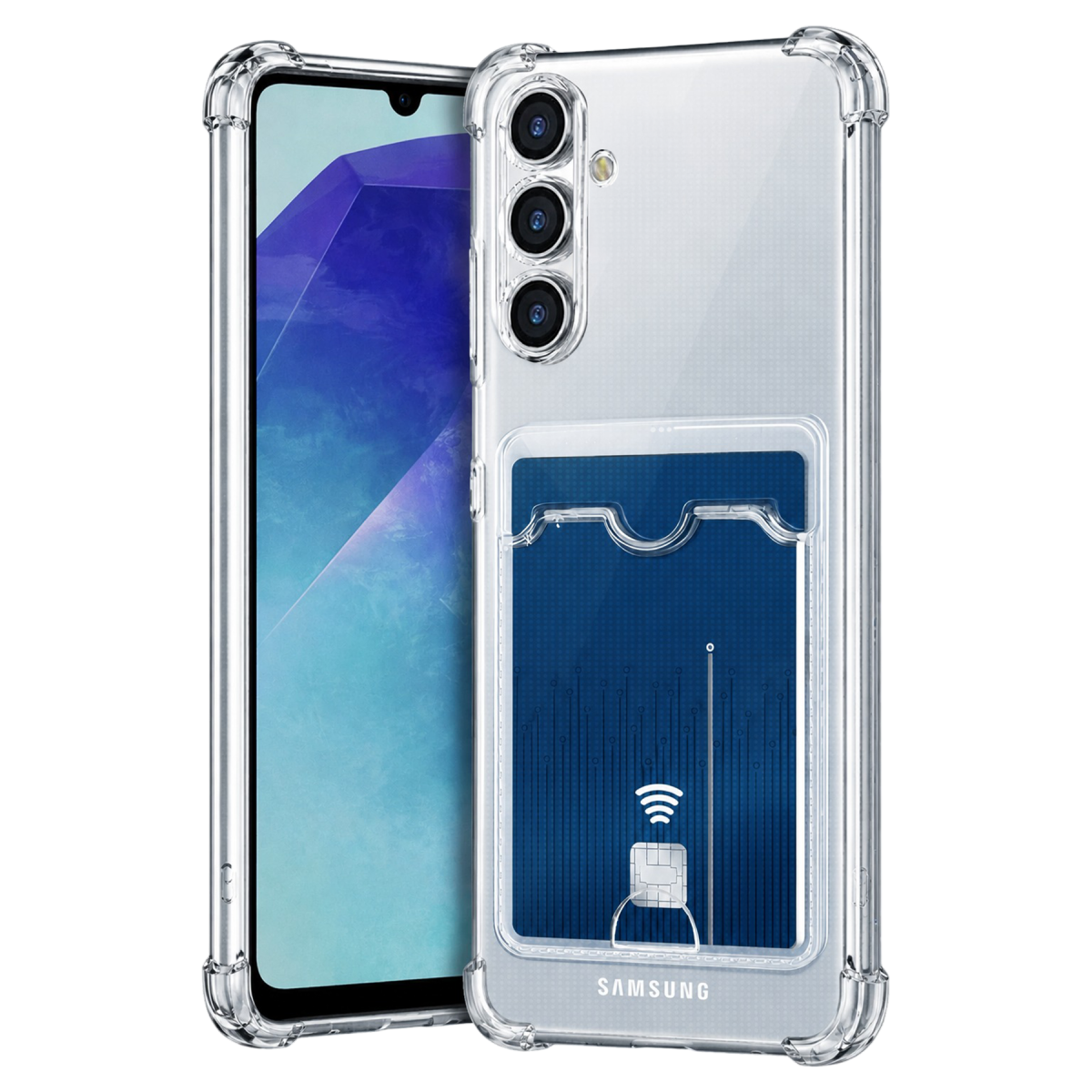 Newface Samsung Galaxy A27 Kılıf Kart Şeffaf Silikon - Şeffaf — görsel 4