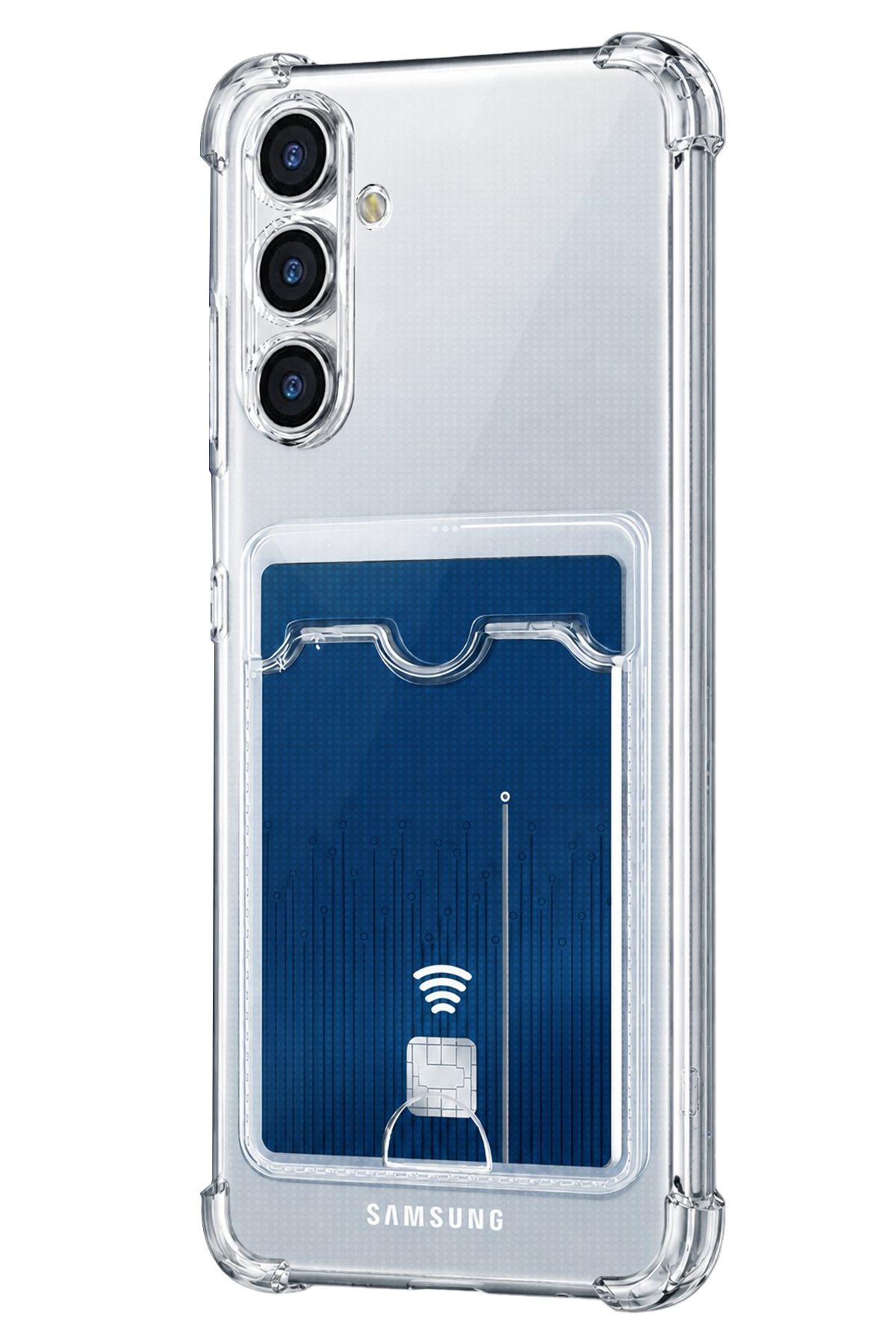 Newface Samsung Galaxy A27 Kılıf Kart Şeffaf Silikon - Şeffaf — görsel 2