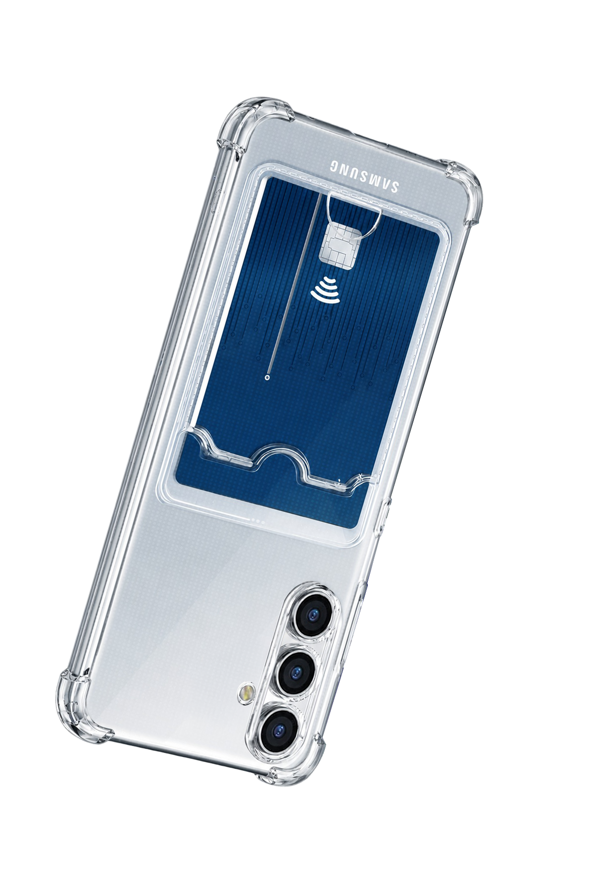 Newface Samsung Galaxy A27 Kılıf Kart Şeffaf Silikon - Şeffaf — görsel 3