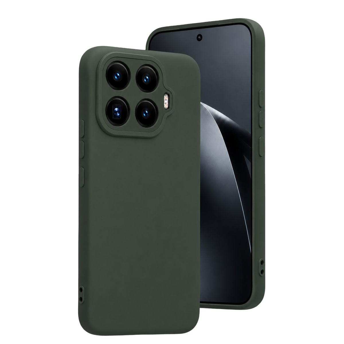 Newface Xiaomi Mi 17T Nano içi Kadife Silikon - Koyu Yeşil