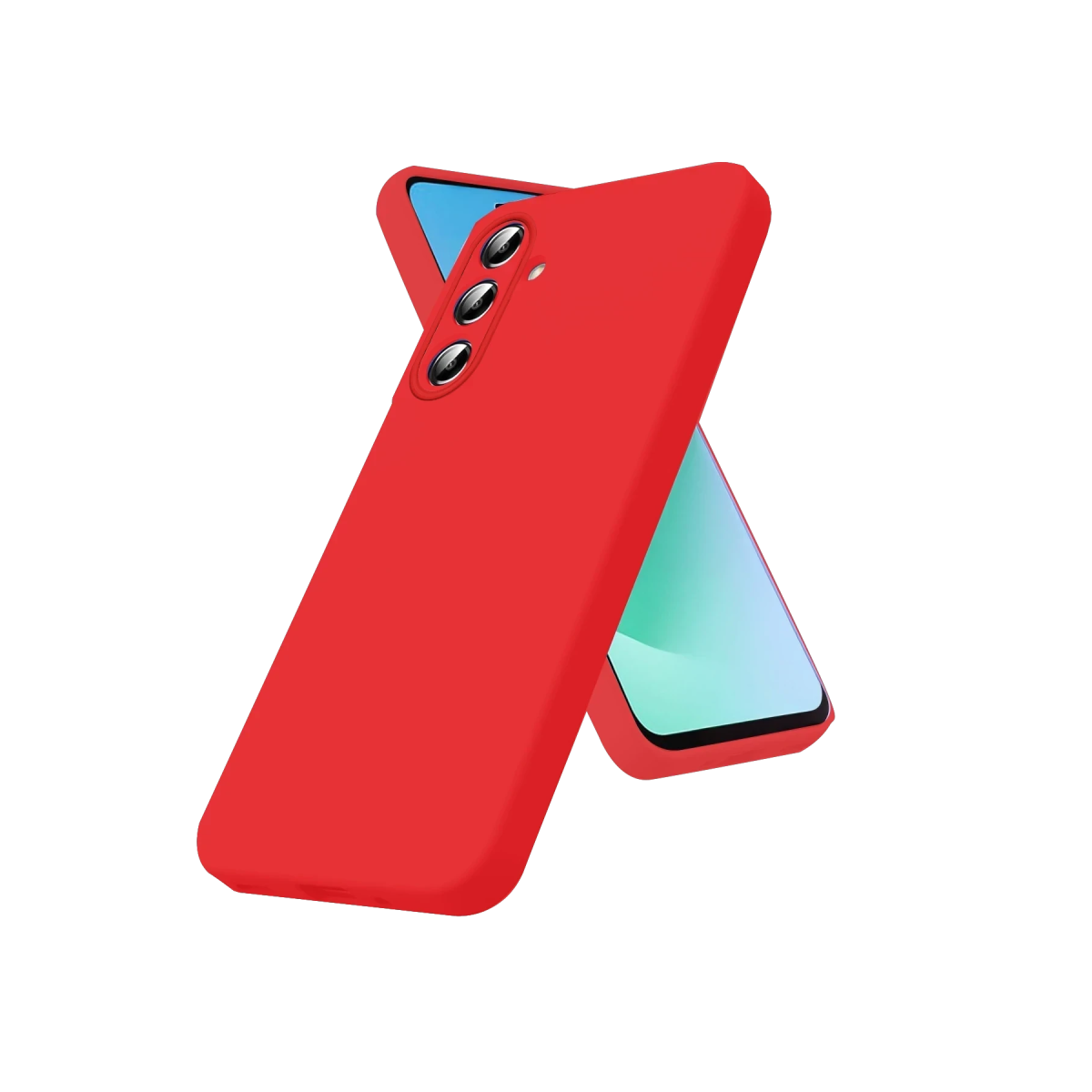 Newface Samsung Galaxy A27 5G Nano içi Kadife Silikon - Kırmızı — görsel 4