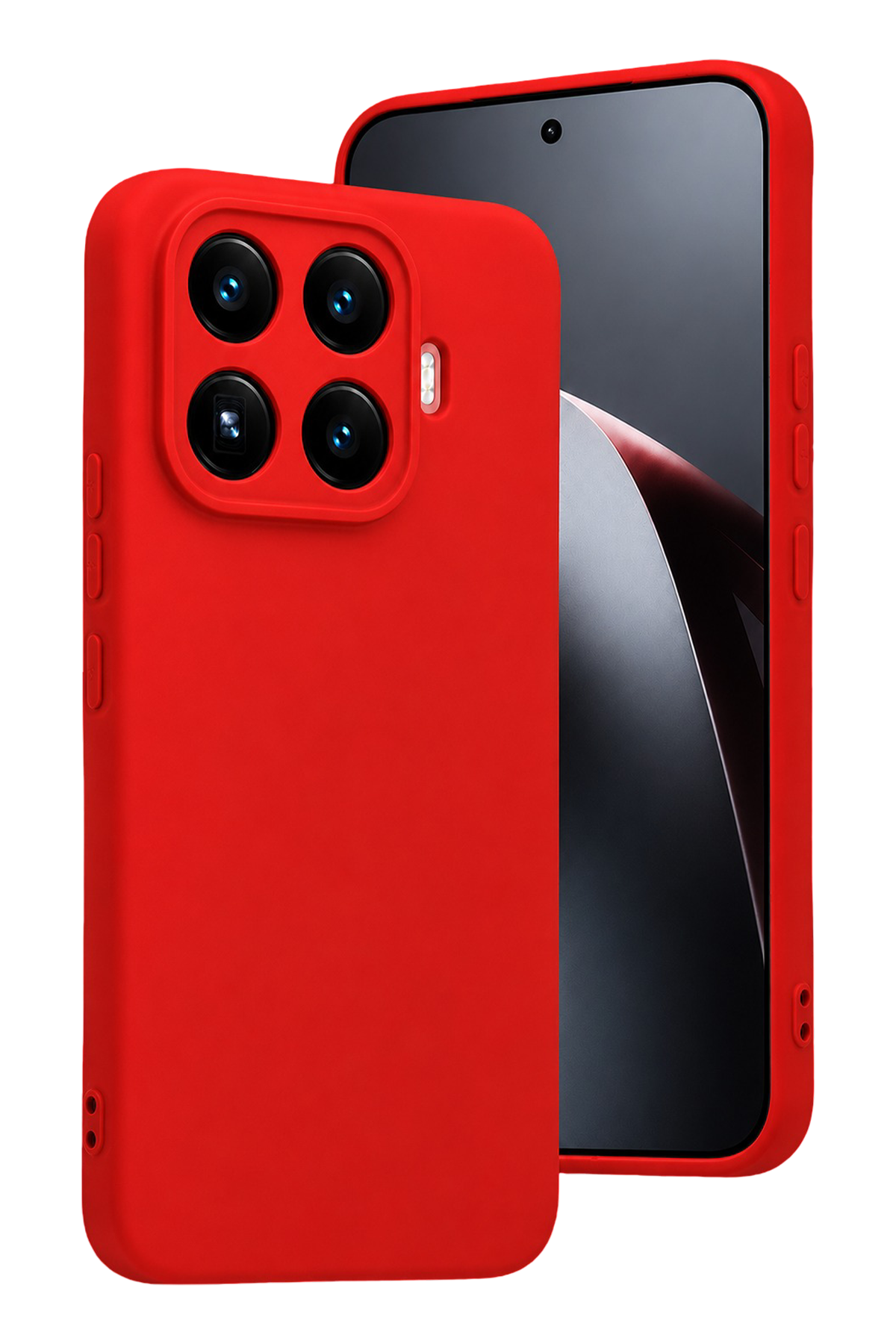 Newface Xiaomi Mi 17T Nano içi Kadife Silikon - Kırmızı