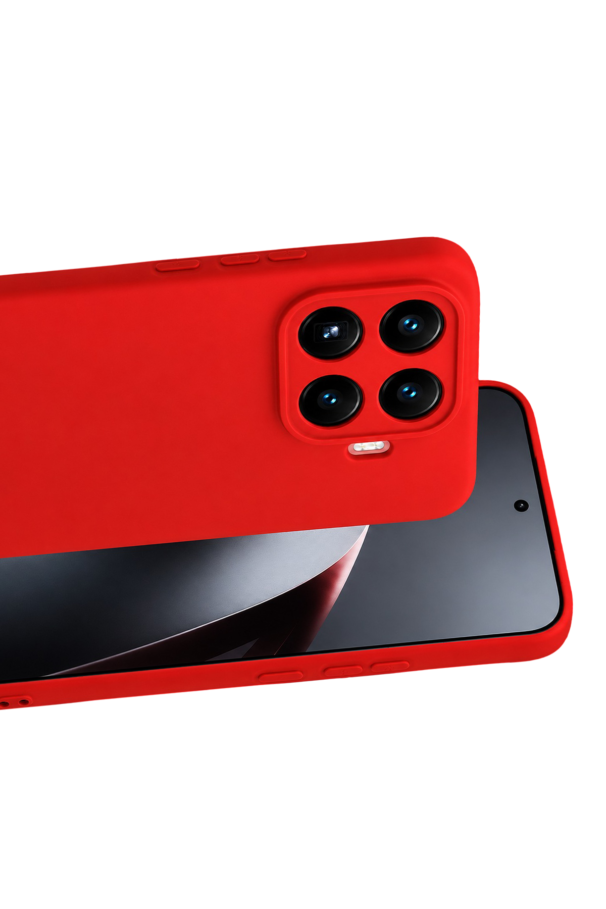Newface Xiaomi Mi 17T Nano içi Kadife Silikon - Kırmızı — görsel 2