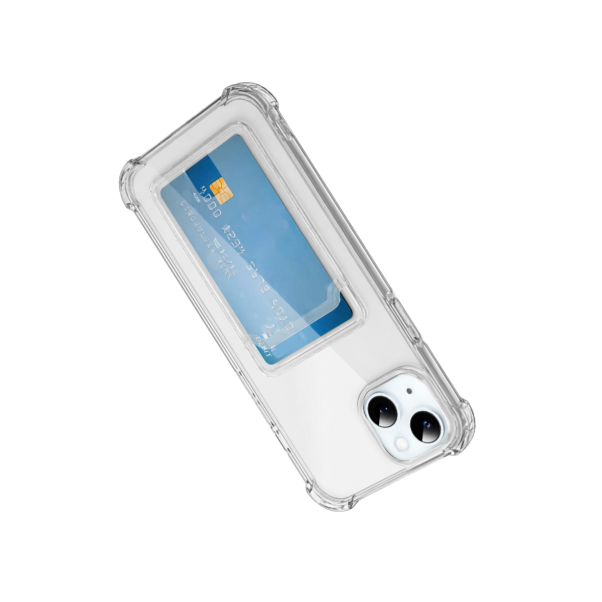 Newface Apple iPhone 15 Kılıf Kart Şeffaf Silikon - Şeffaf — görsel 8