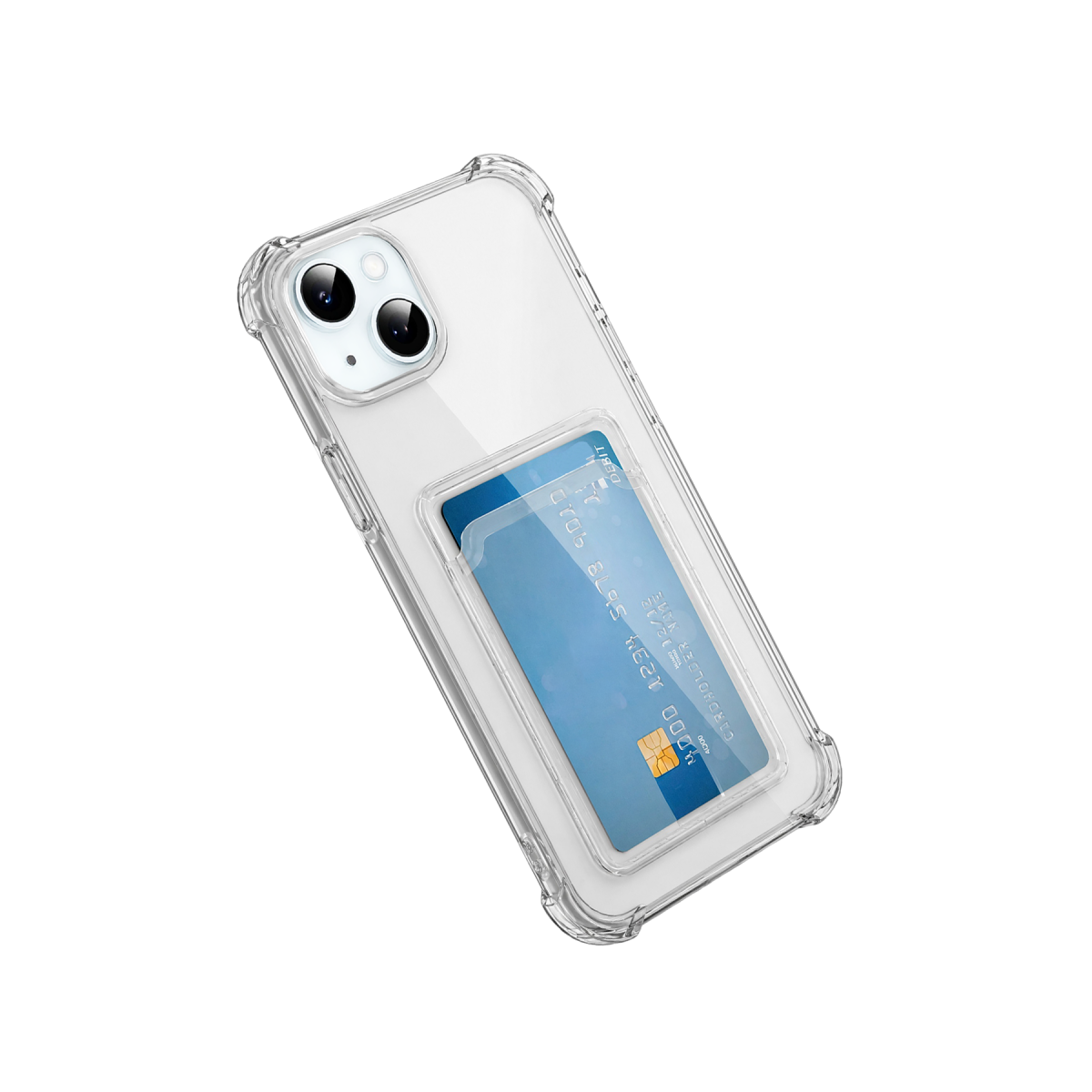 Newface Apple iPhone 15 Kılıf Kart Şeffaf Silikon - Şeffaf — görsel 6