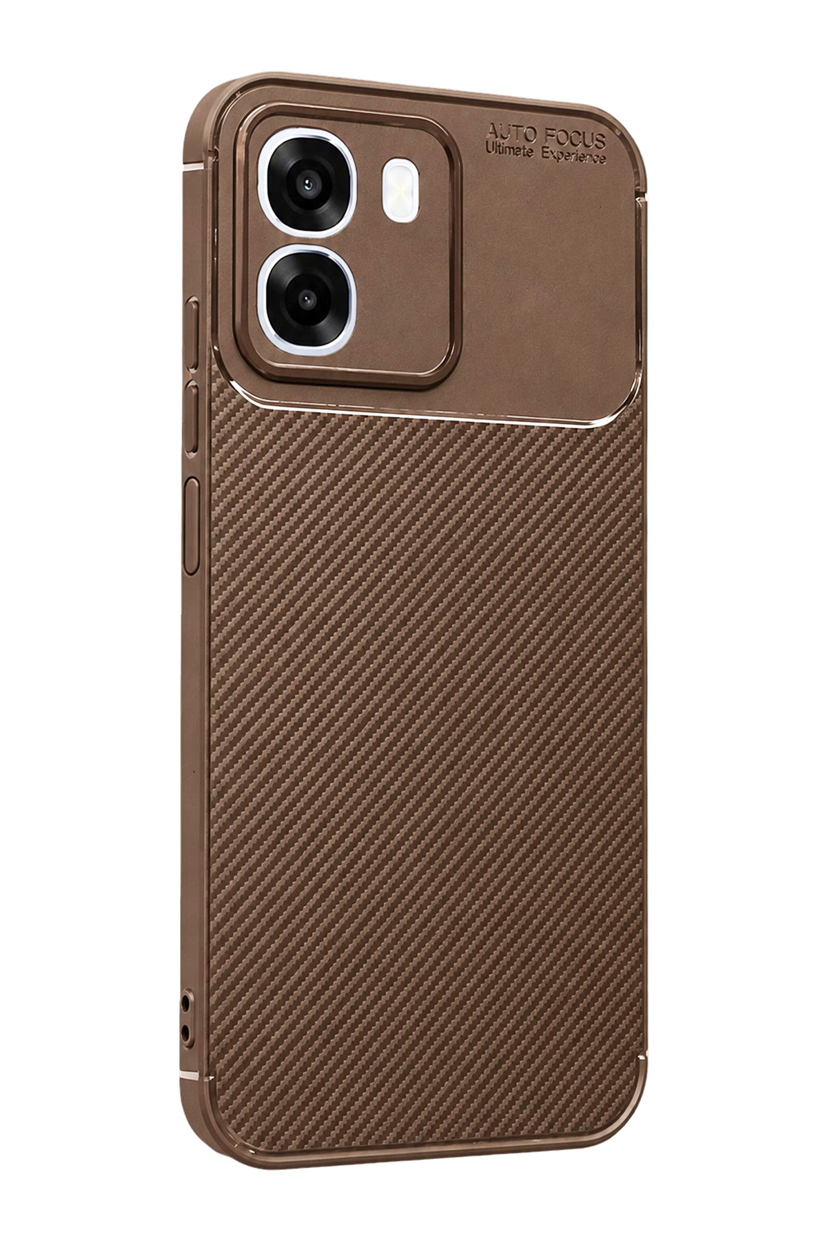 Newface Oppo Oppo A6T 5G Auto Focus Karbon Kapak - Kahverengi