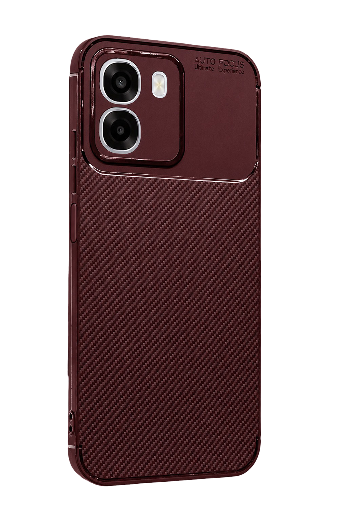 Newface Oppo Oppo A6T 5G Auto Focus Karbon Kapak - Bordo