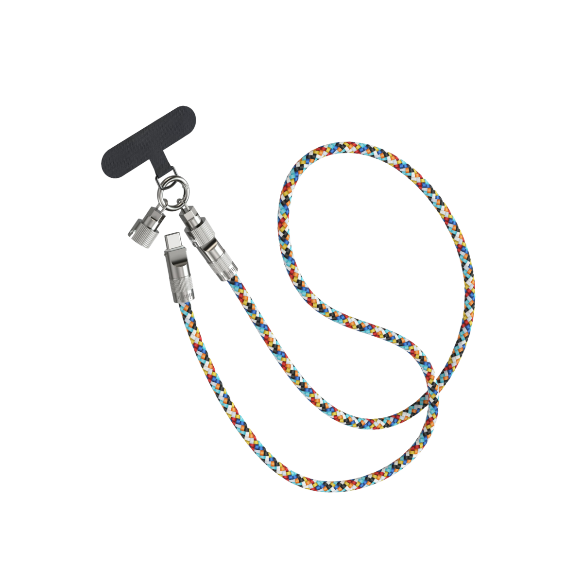 Hippi Type-C 60W 120 CM Kablo ve Telefon Askısı - Renkli