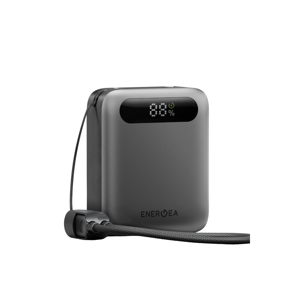 Energea ComPac Loop 10K 10000mAh 20W Type-C Askı Kablolu Powerbank - Siyah
