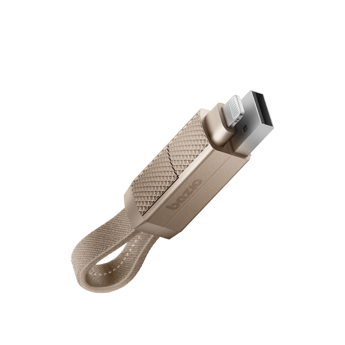 Energea X Bazic GoCharge AluCable 4in1 60W PD Destekli Şarj ve Data Kablosu - Gold
