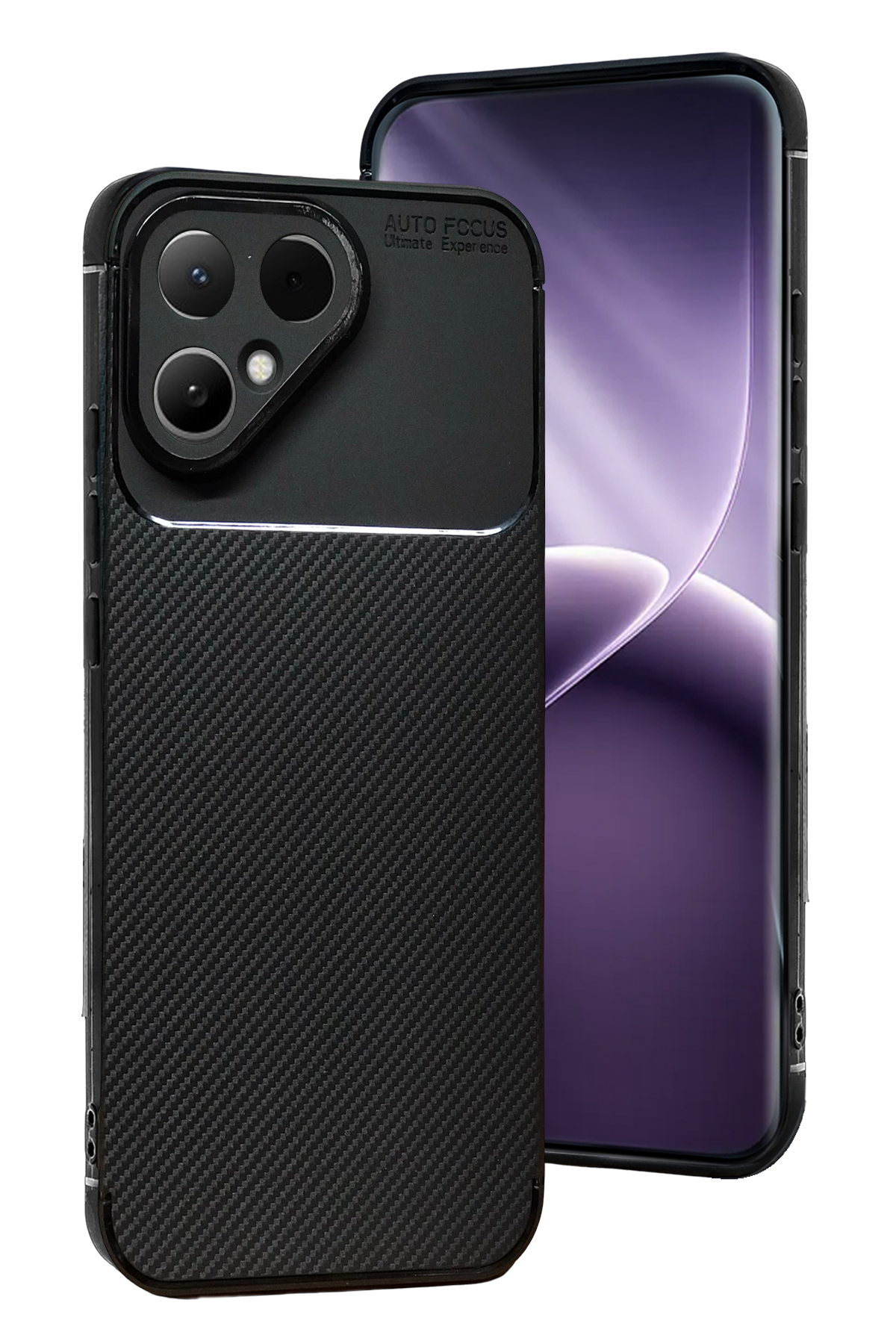 Newface Tecno Pova Curve 2 5G Auto Focus Karbon Kapak - Siyah