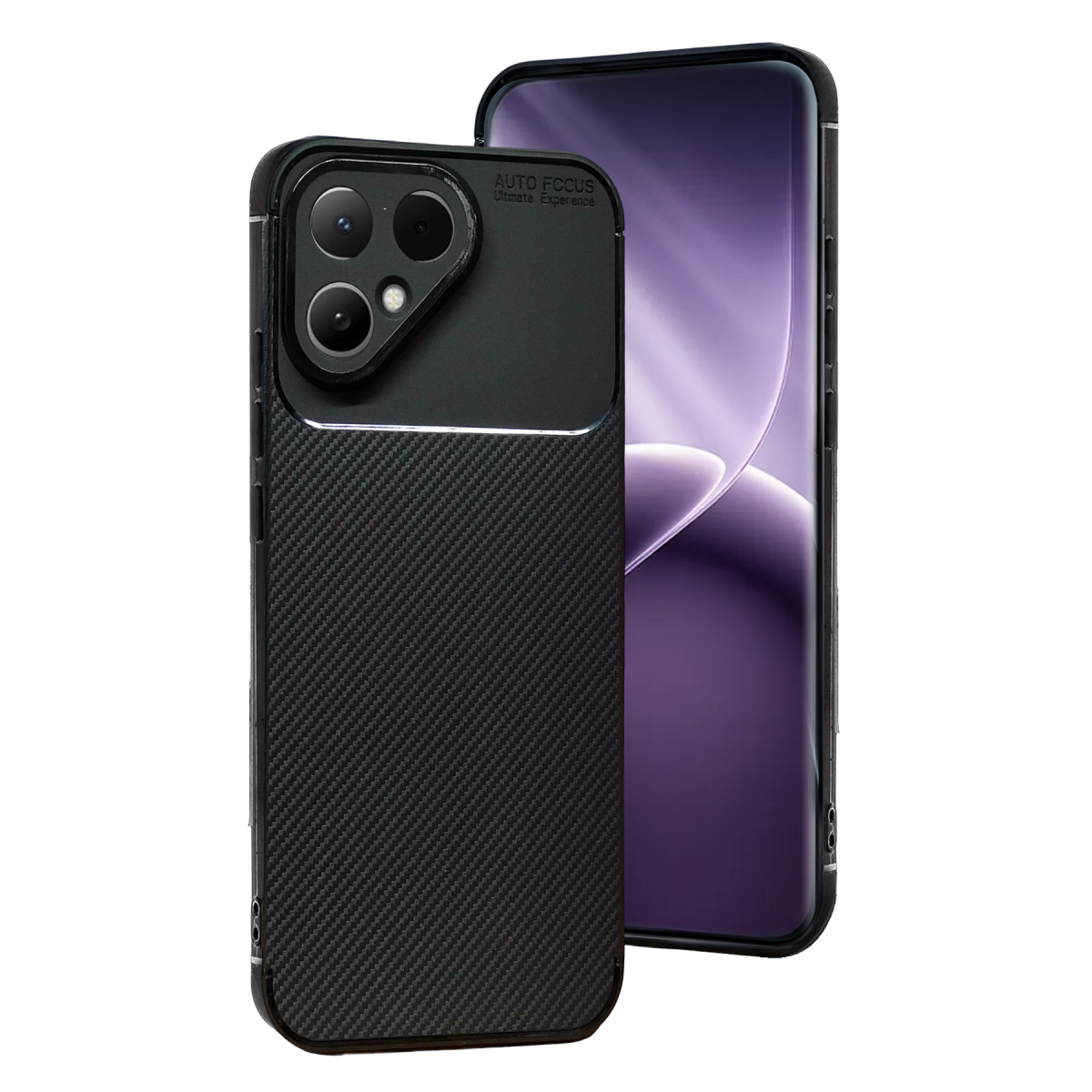 Newface Tecno Pova Curve 2 5G Auto Focus Karbon Kapak - Siyah