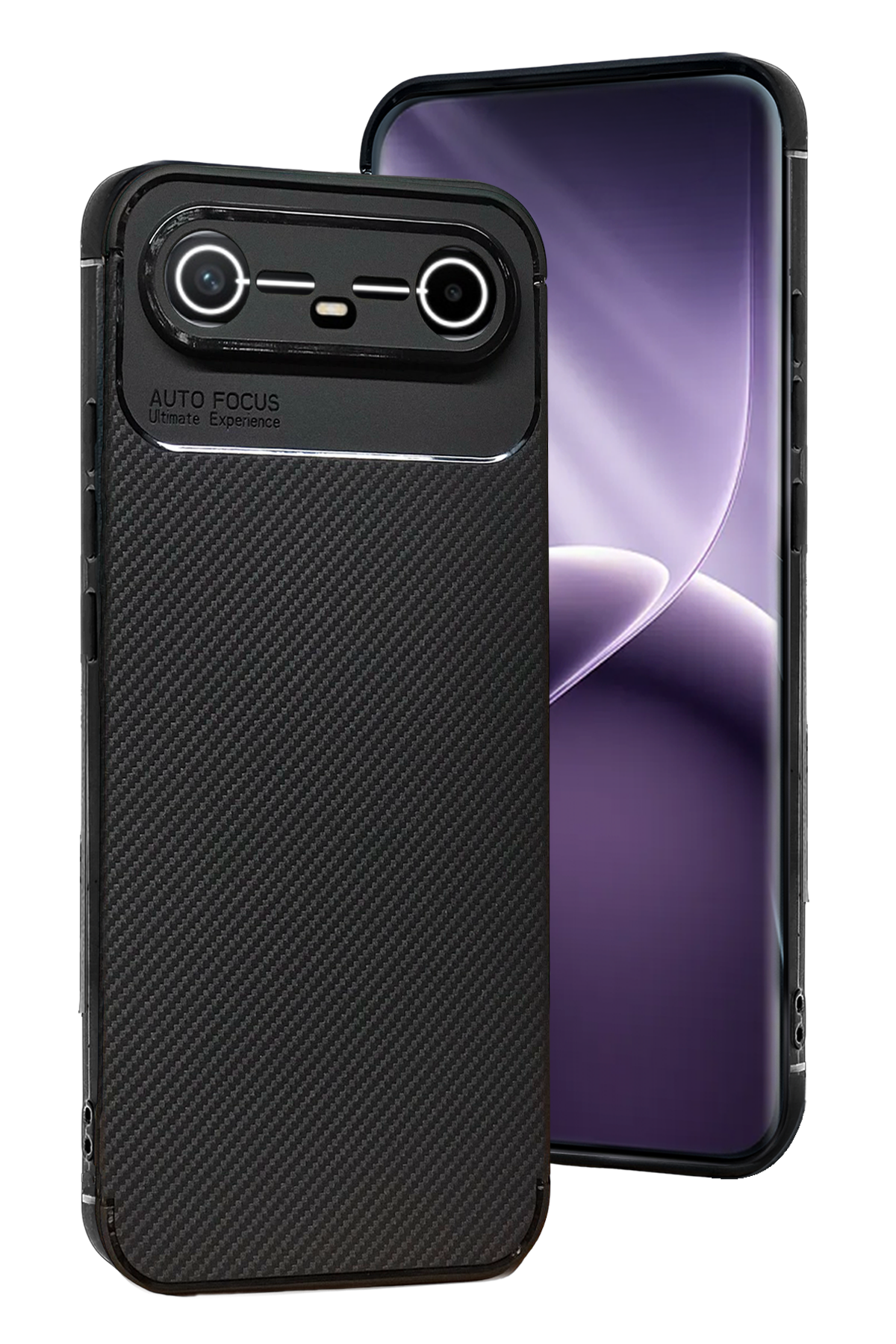 Newface Tecno Spark Slim 5G Auto Focus Karbon Kapak - Siyah