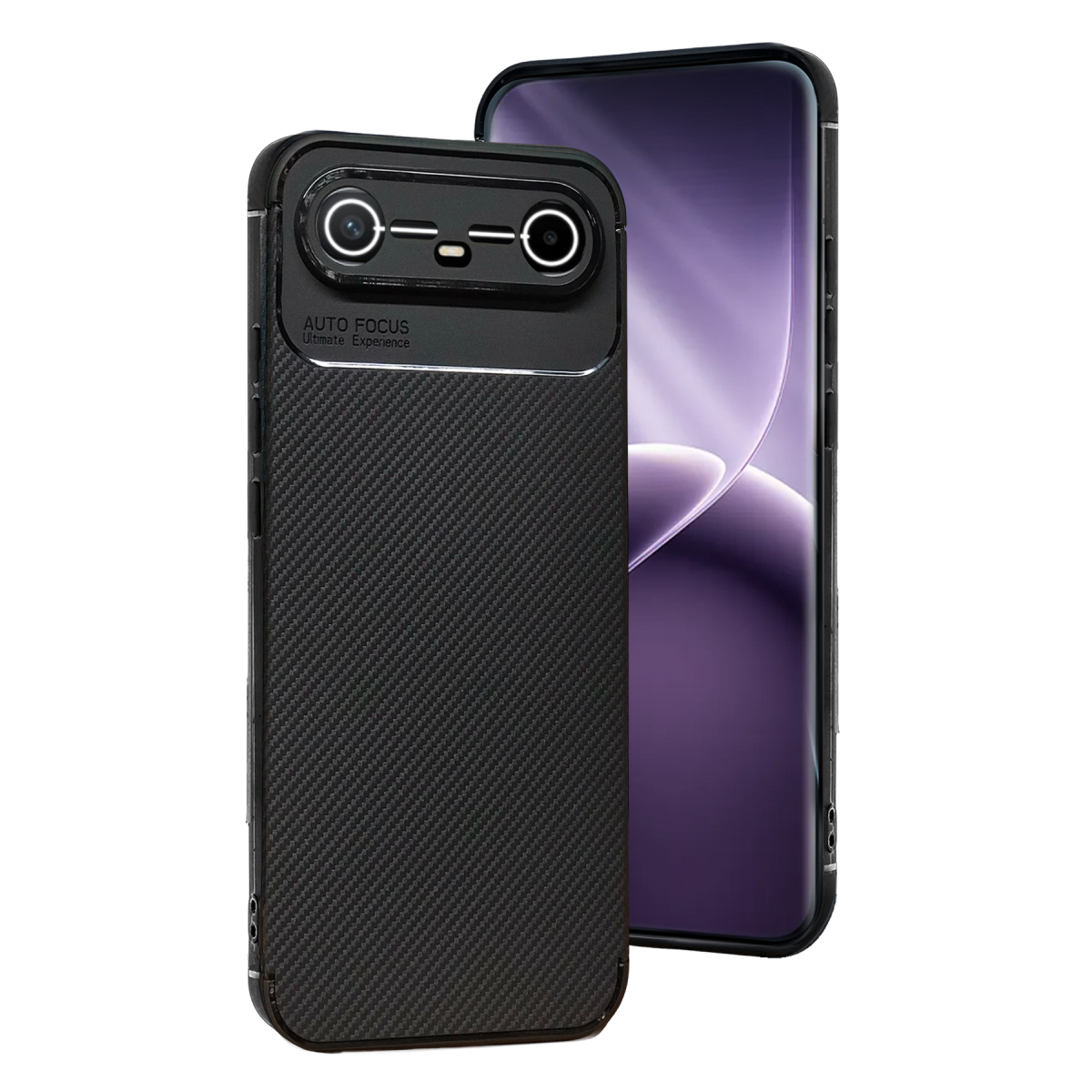 Newface Tecno Spark Slim 5G Auto Focus Karbon Kapak - Siyah
