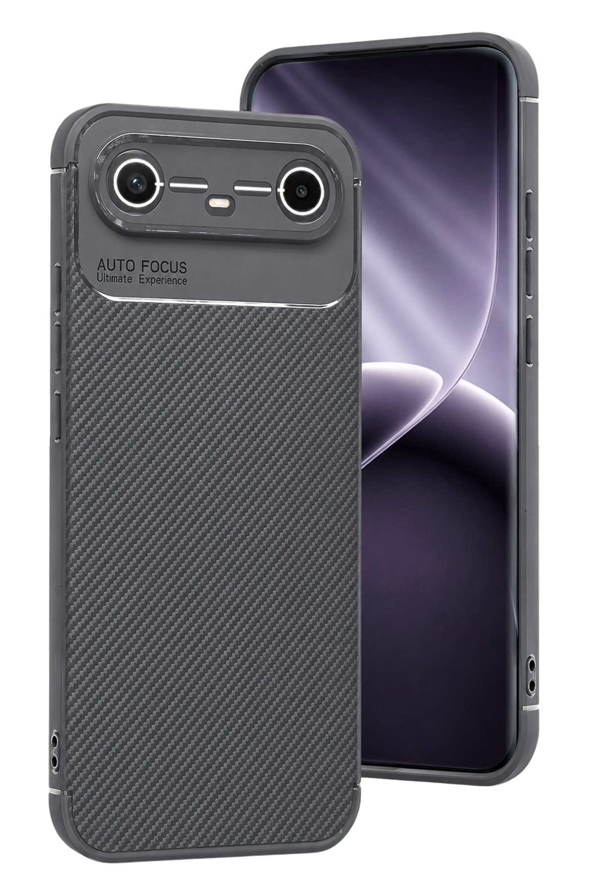Newface Tecno Spark Slim 5G Auto Focus Karbon Kapak - Gri
