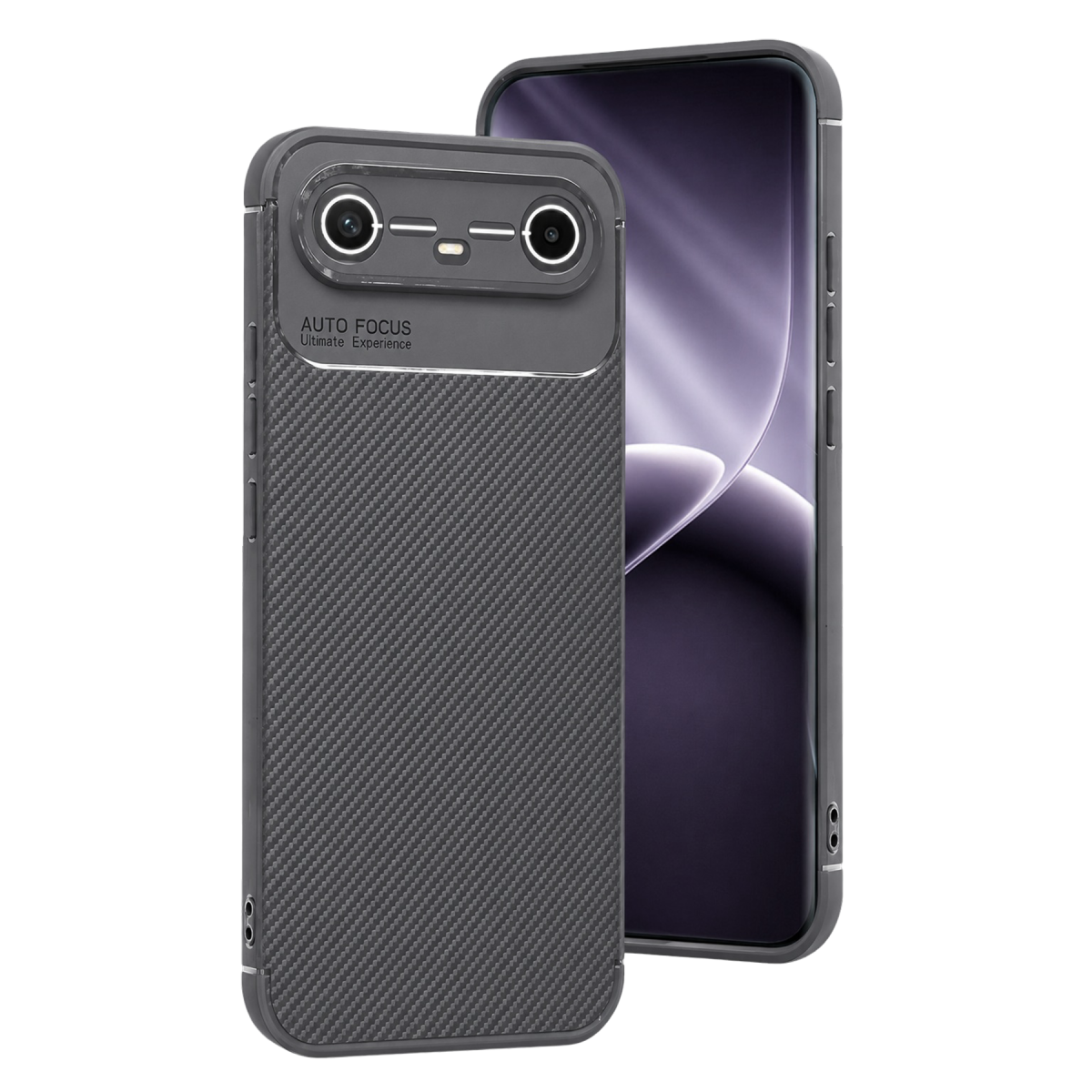 Newface Tecno Spark Slim 5G Auto Focus Karbon Kapak - Gri