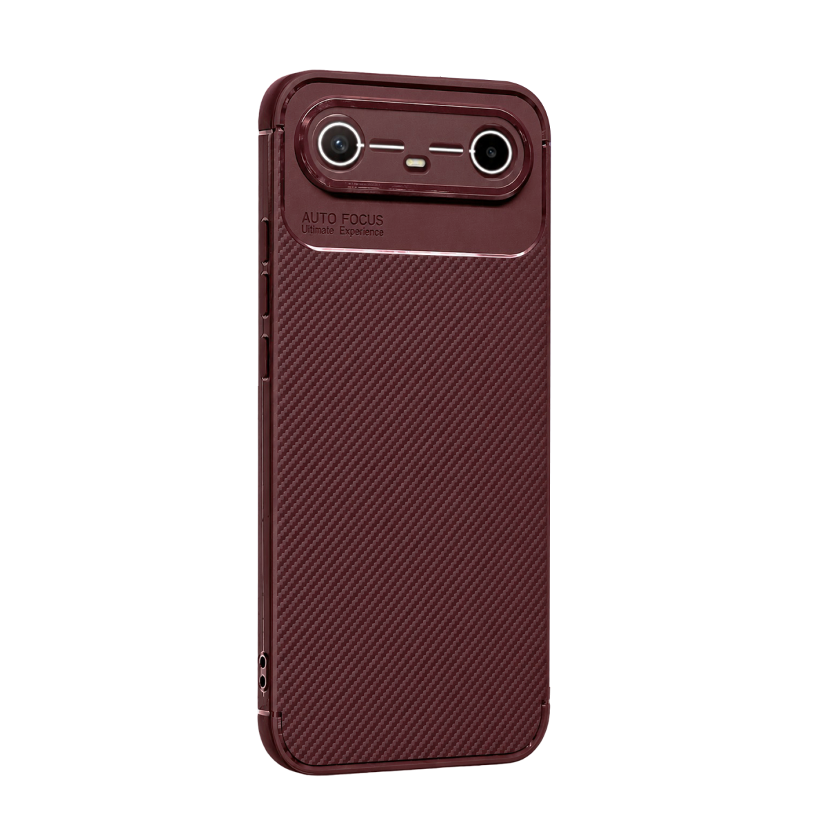 Newface Tecno Spark Slim 5G Auto Focus Karbon Kapak - Bordo — görsel 11